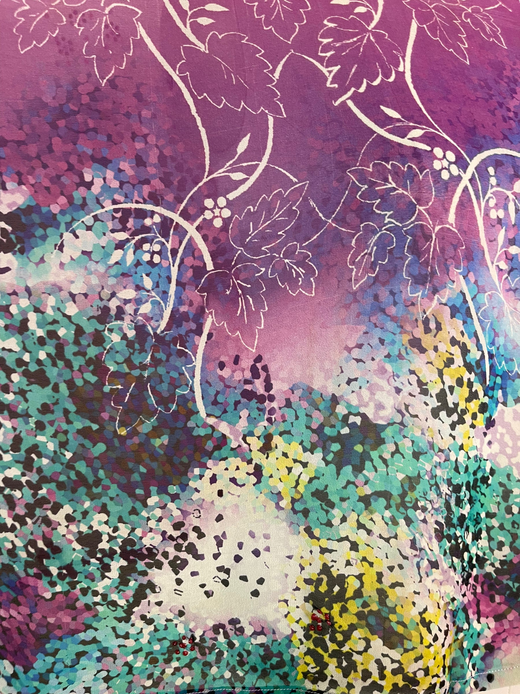 PRG6290 Sheer Pure Silk Wabi Sabi Capelet Poncho