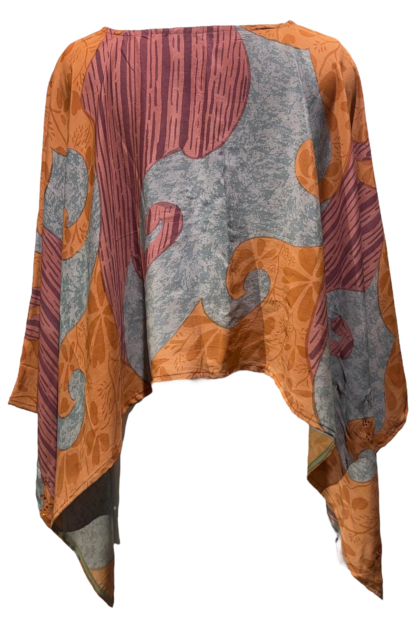 PRC5023  Avatar Pure Silk Capelet Poncho