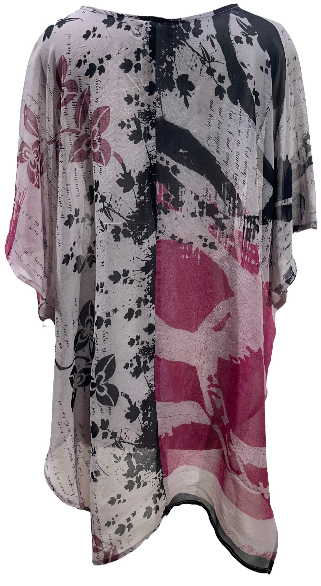 PRG5701 Sheer Wabi Sabi Pure Silk Waterfall Top