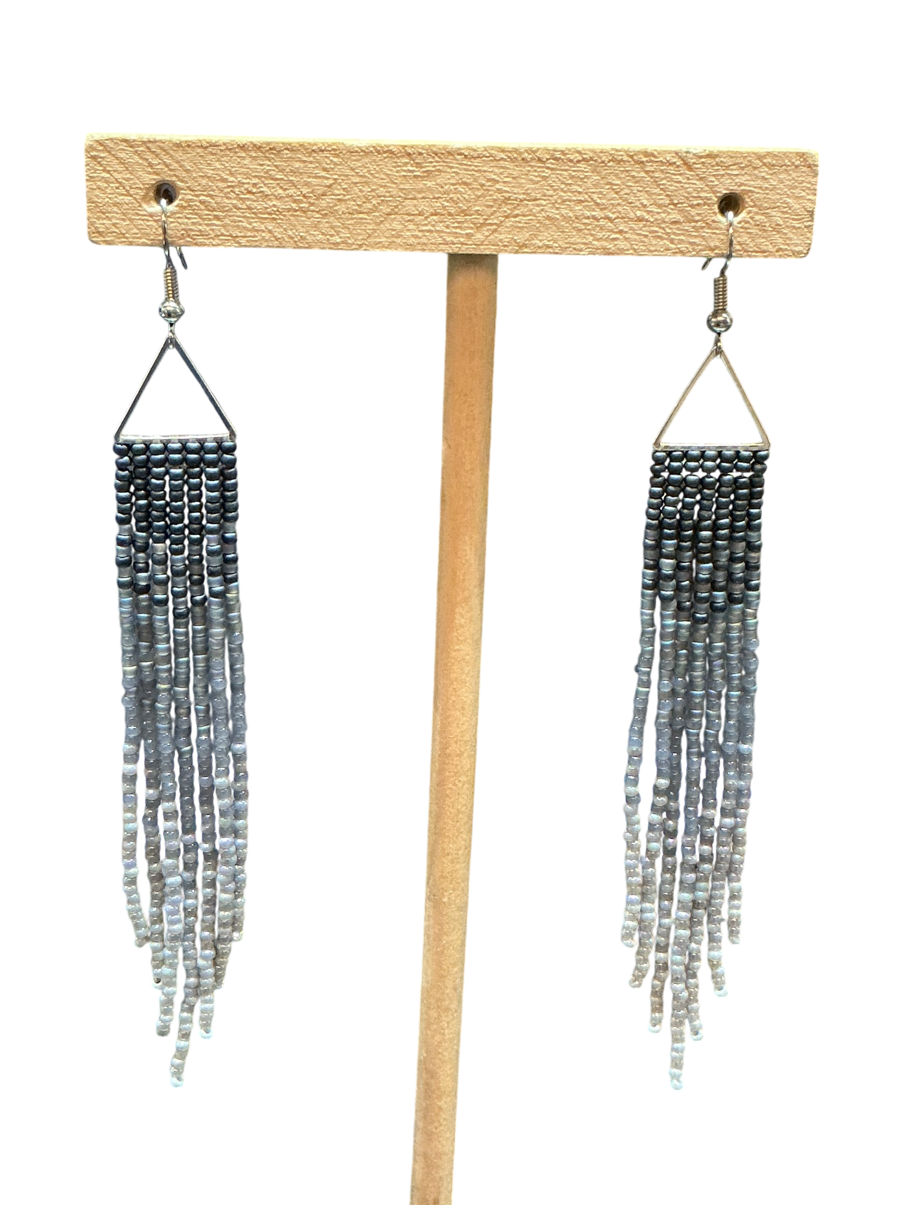 Grayling Mini Triangle Fringe Earrings