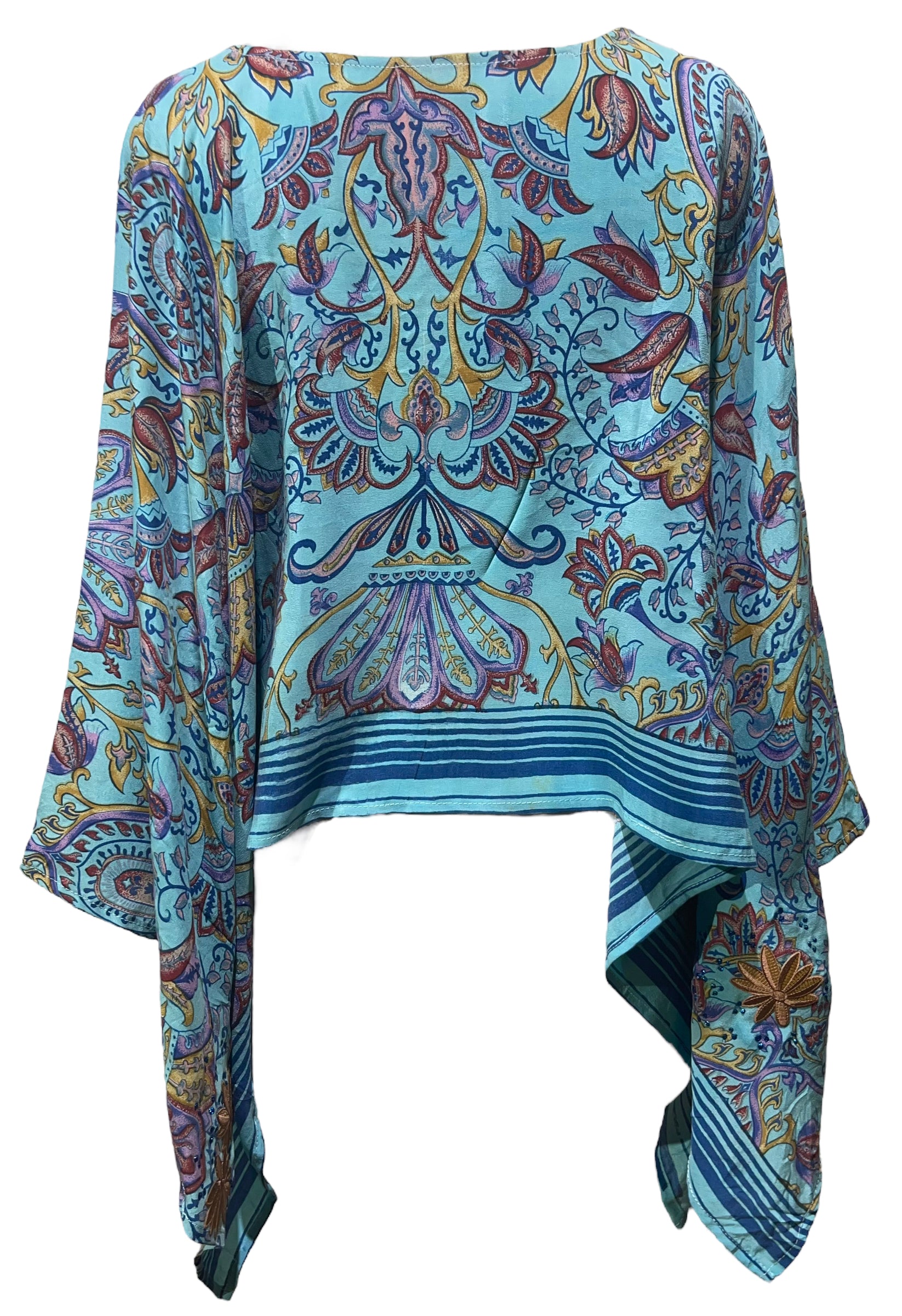 PRC4684 Avatar Pure Silk Capelet Poncho