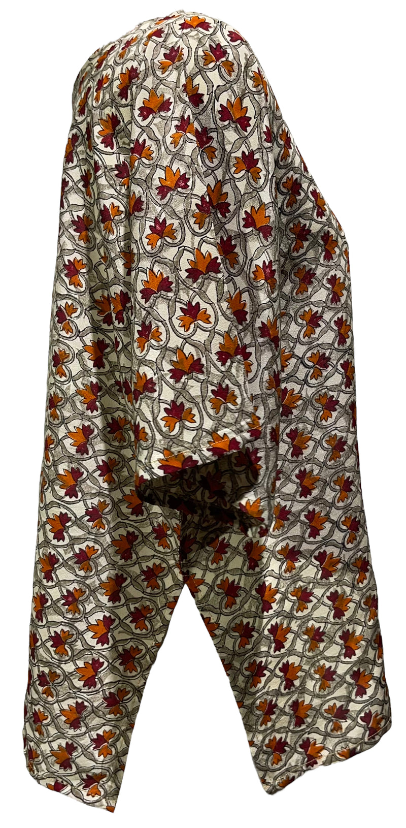 PRC4171 Avatar Pure Silk Side Slit Top