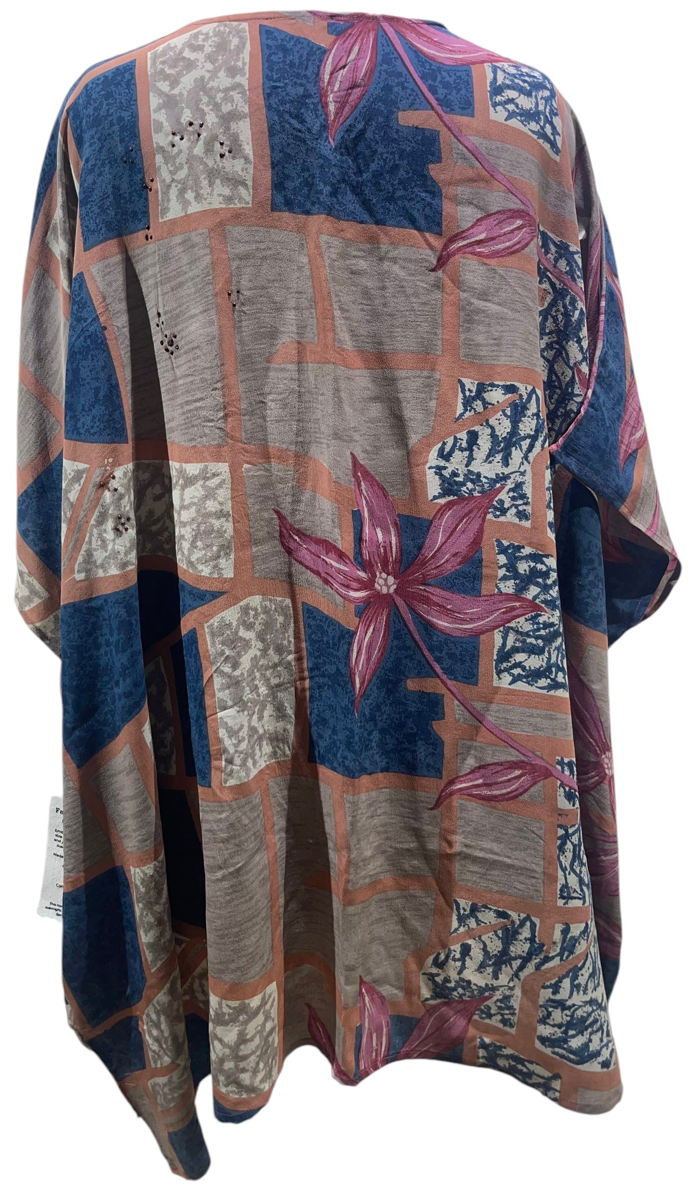 PRC5525 Wabi Sabi Pure Silk Short Kaftan Tunic