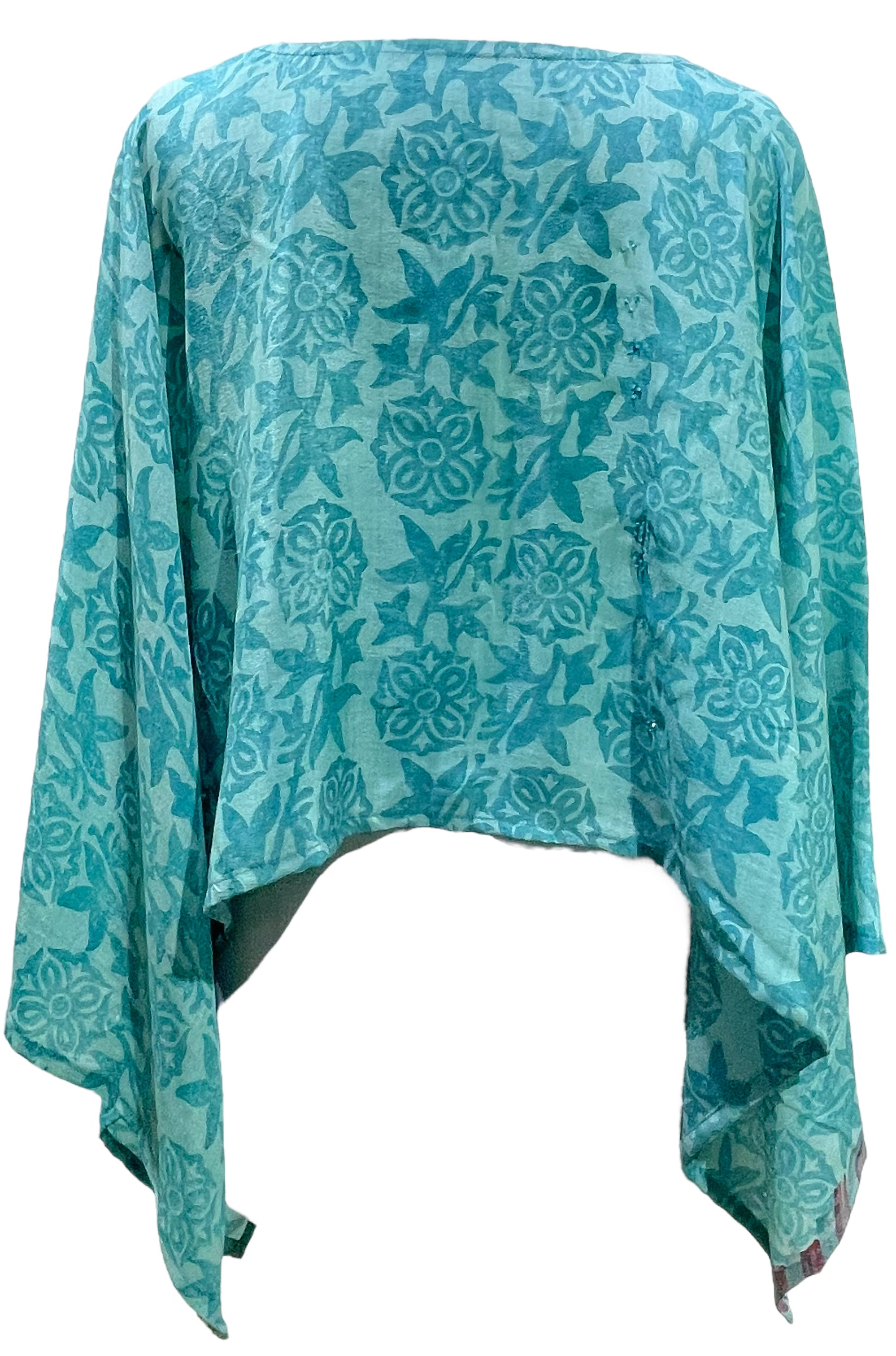 PRC5678 Pure Silk Wabi Sabi Capelet Poncho