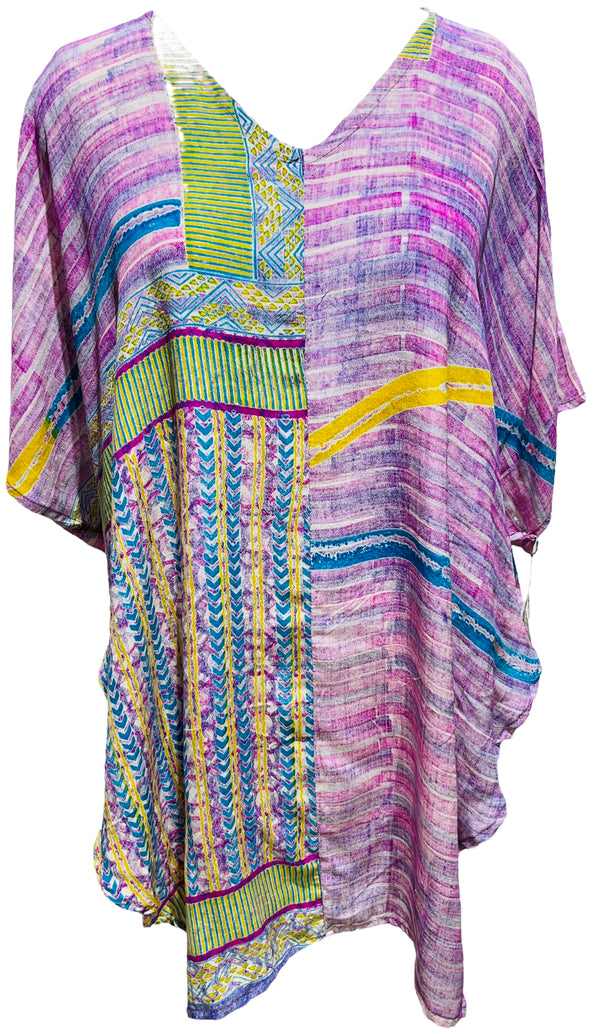 PRC3846 Avatar Pure Silk Waterfall Top