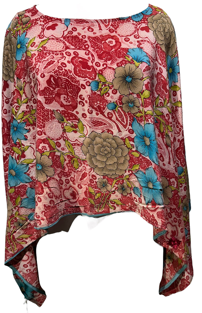 PRC4096 Avatar Pure Silk Capelet Poncho