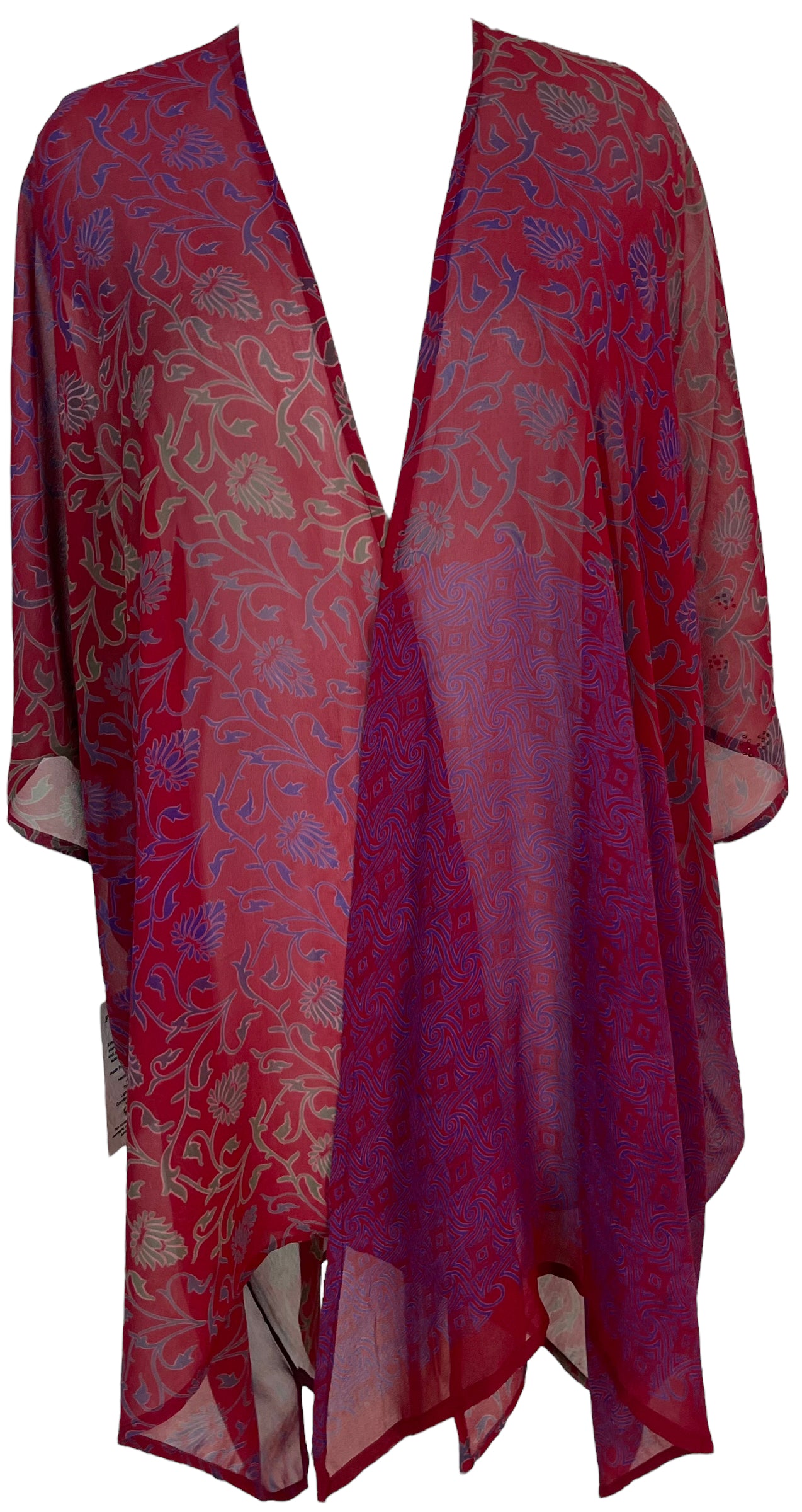 PRG5796 Sheer Avatar Pure Silk Cardigan