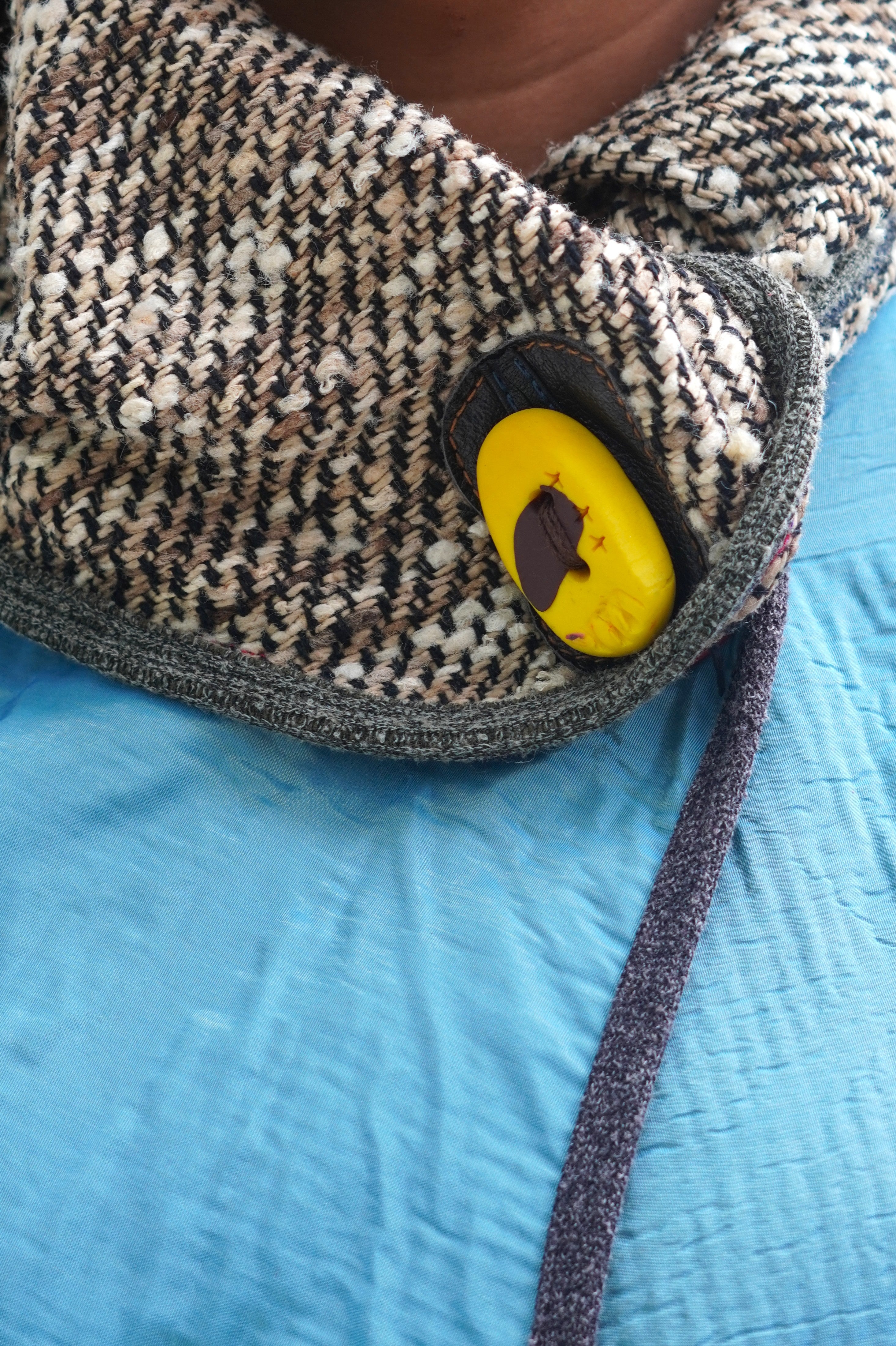 Magenta Multi-Material Wool and Suede Jacket by Pepin Designs #15