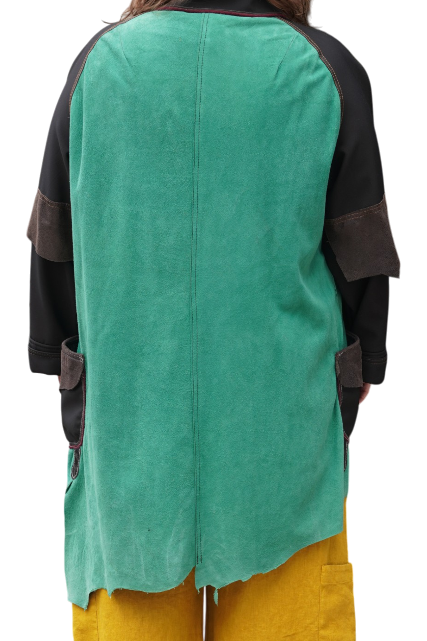 Leaf Green Lamb Suede Jacket by Pepin Designs #31