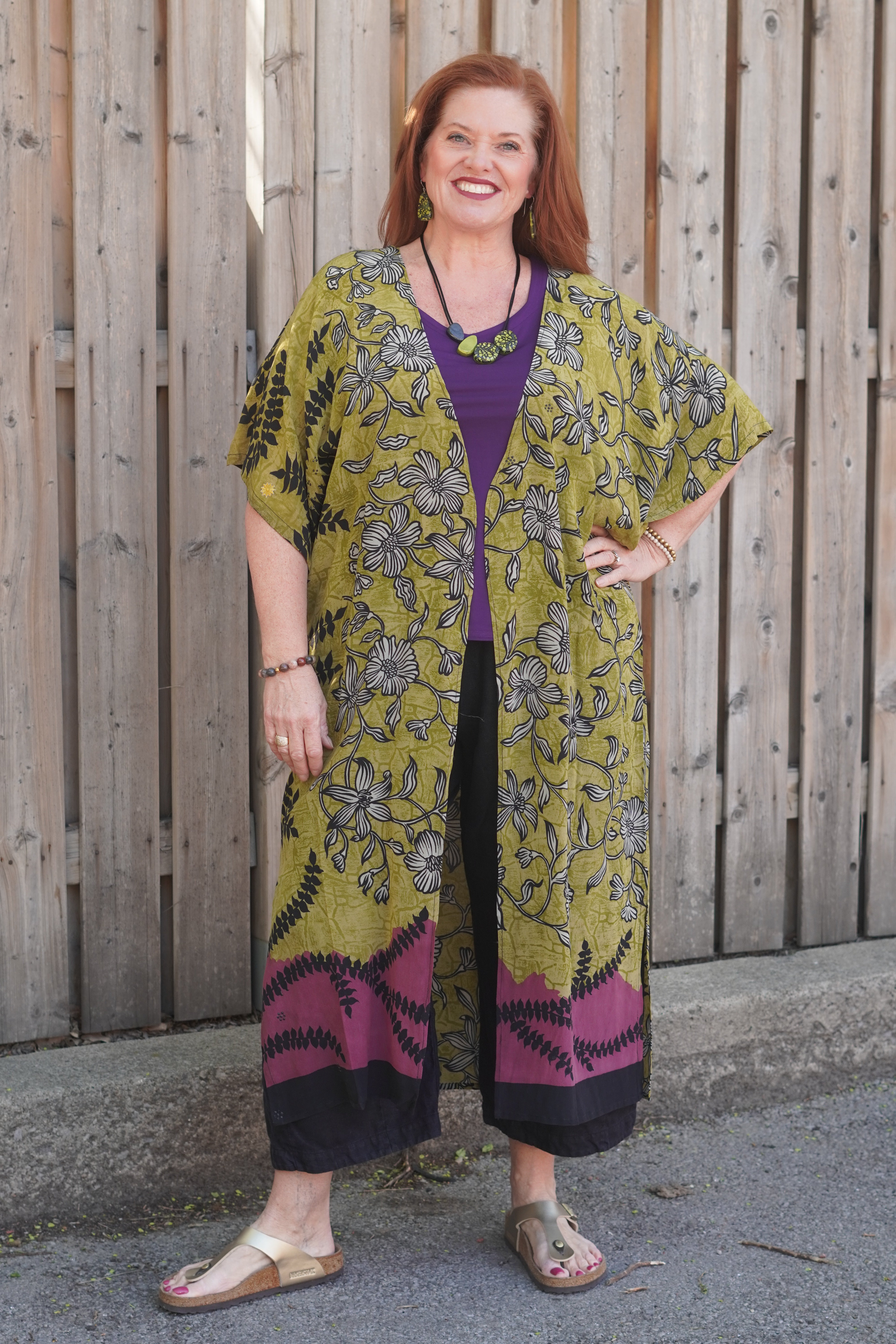 Releases Sunday at 8pm EST PREVIEW PRC8663 Avatar Long Pure Silk Kimono Sleeved Duster with Belt