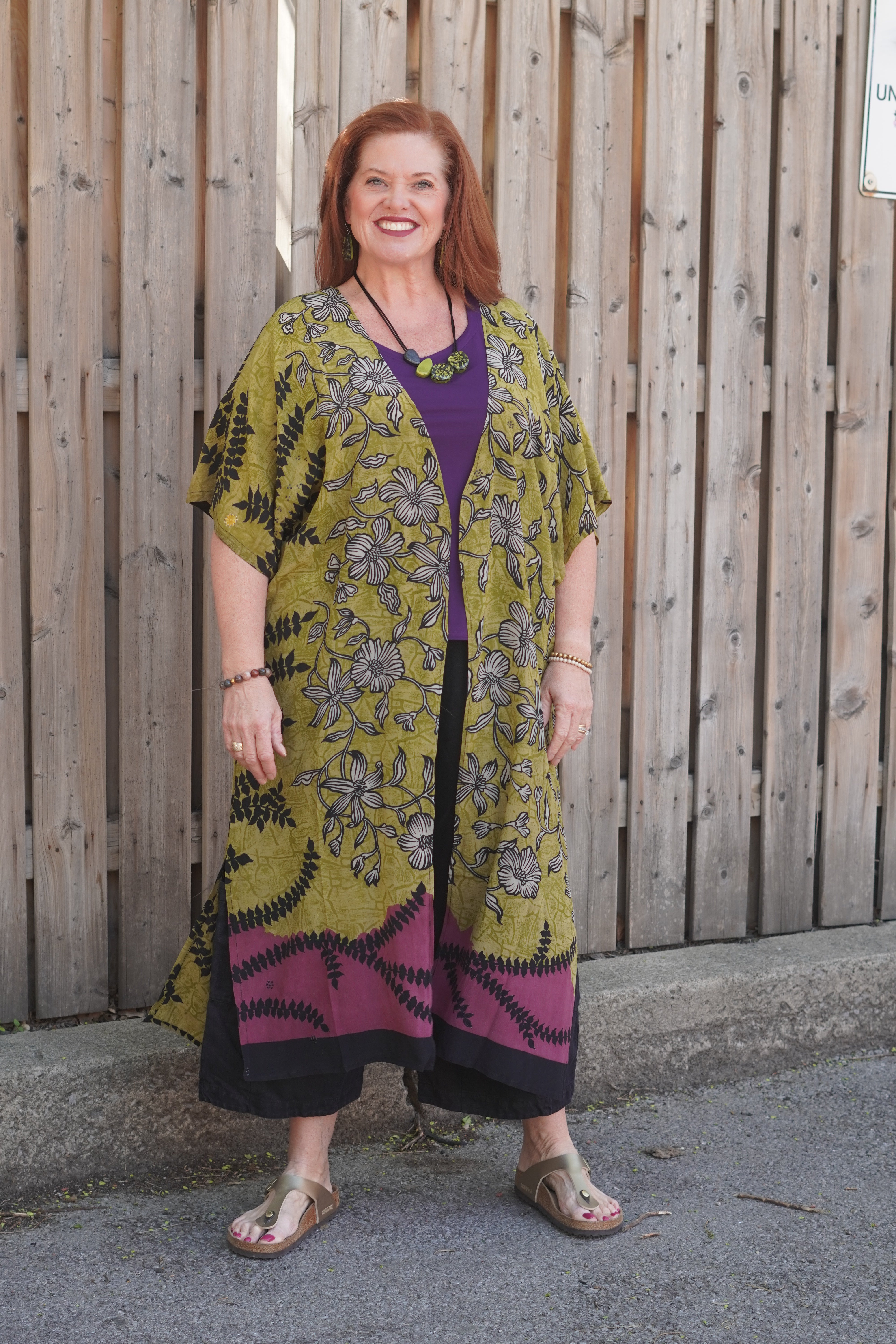 Releases Sunday at 8pm EST PREVIEW PRC8663 Avatar Long Pure Silk Kimono Sleeved Duster with Belt