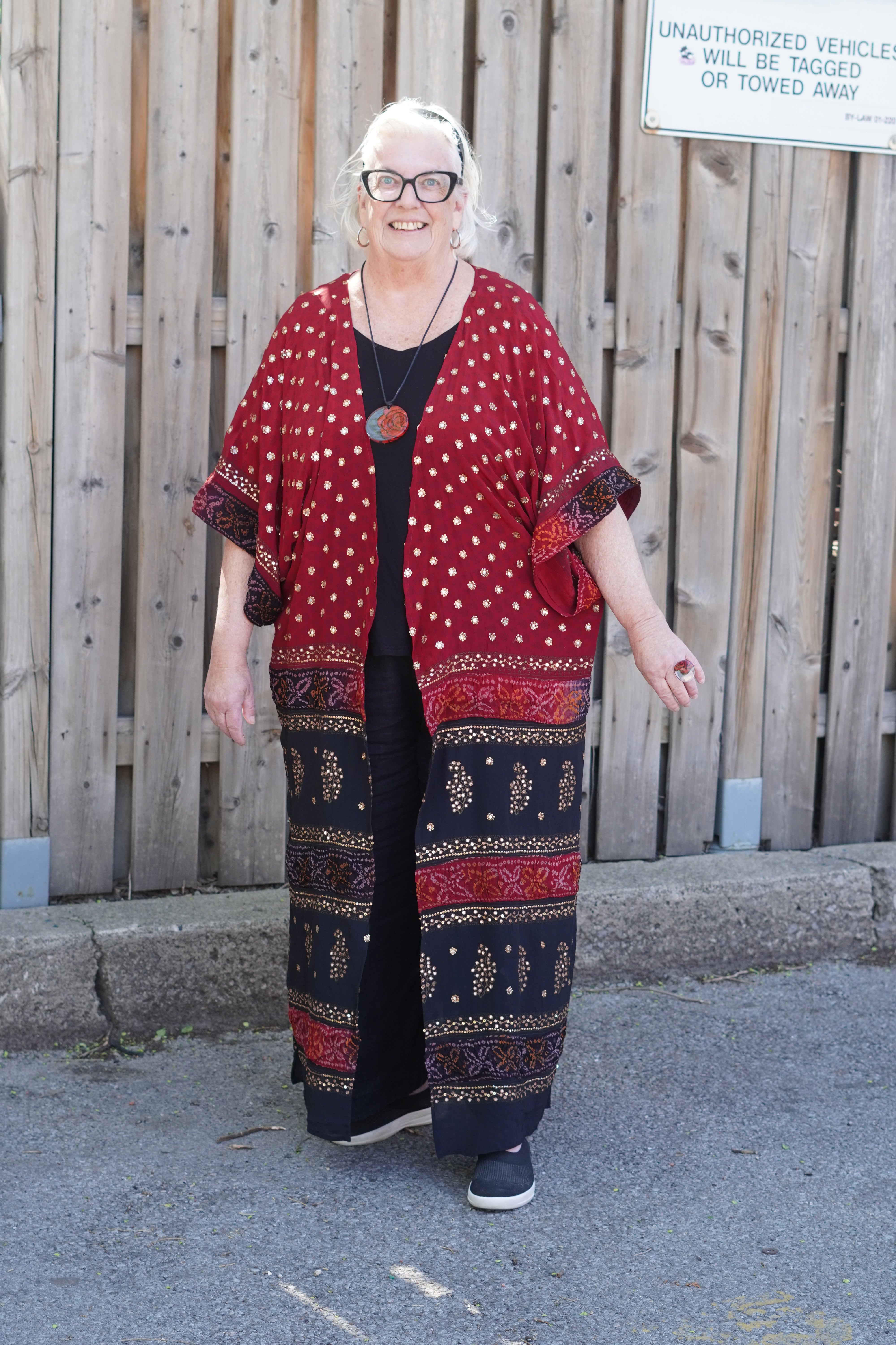 PRC9055 Wabi Sabi Pure Silk Kimono Sleeved Duster with Belt