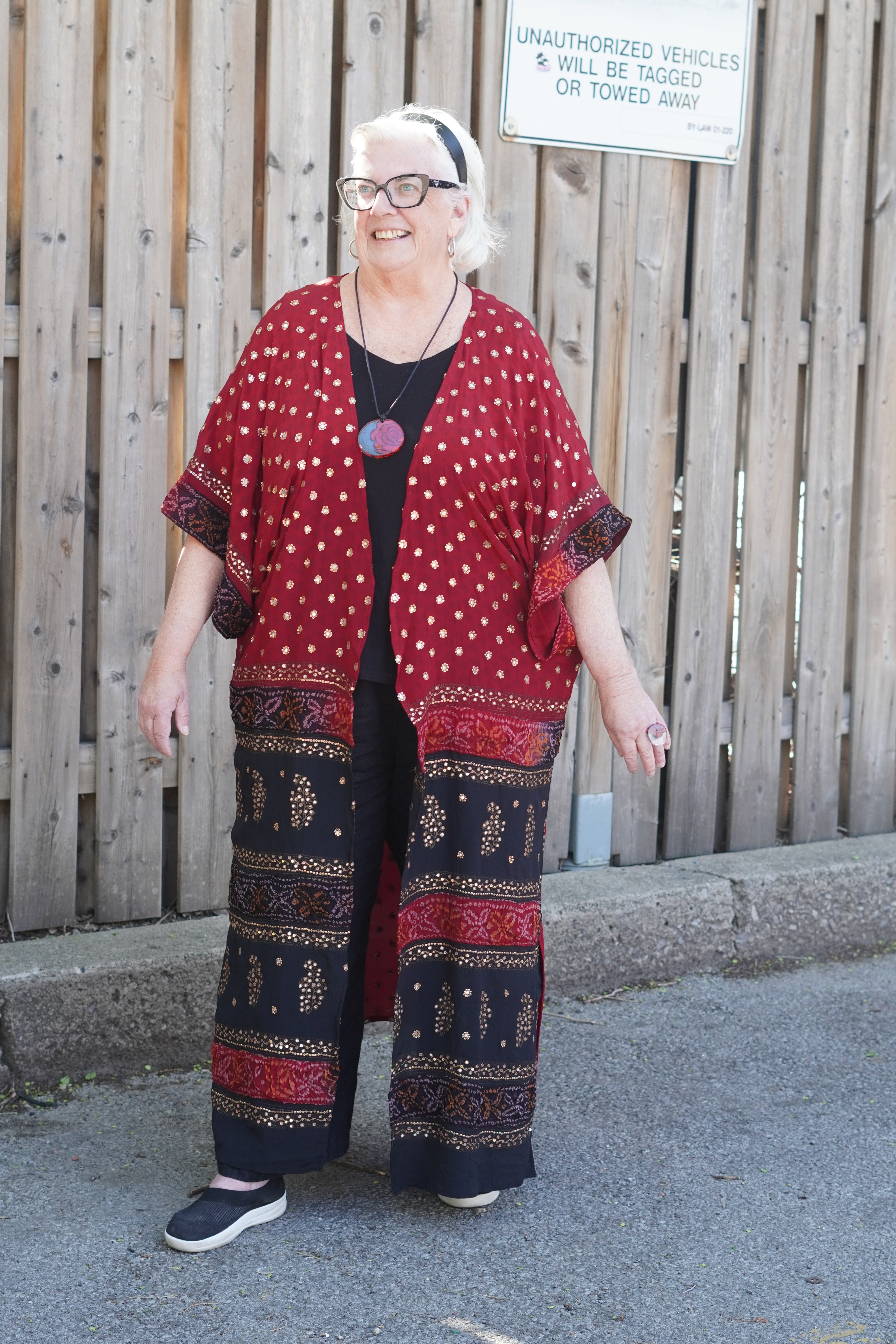 PRC9055 Wabi Sabi Pure Silk Kimono Sleeved Duster with Belt