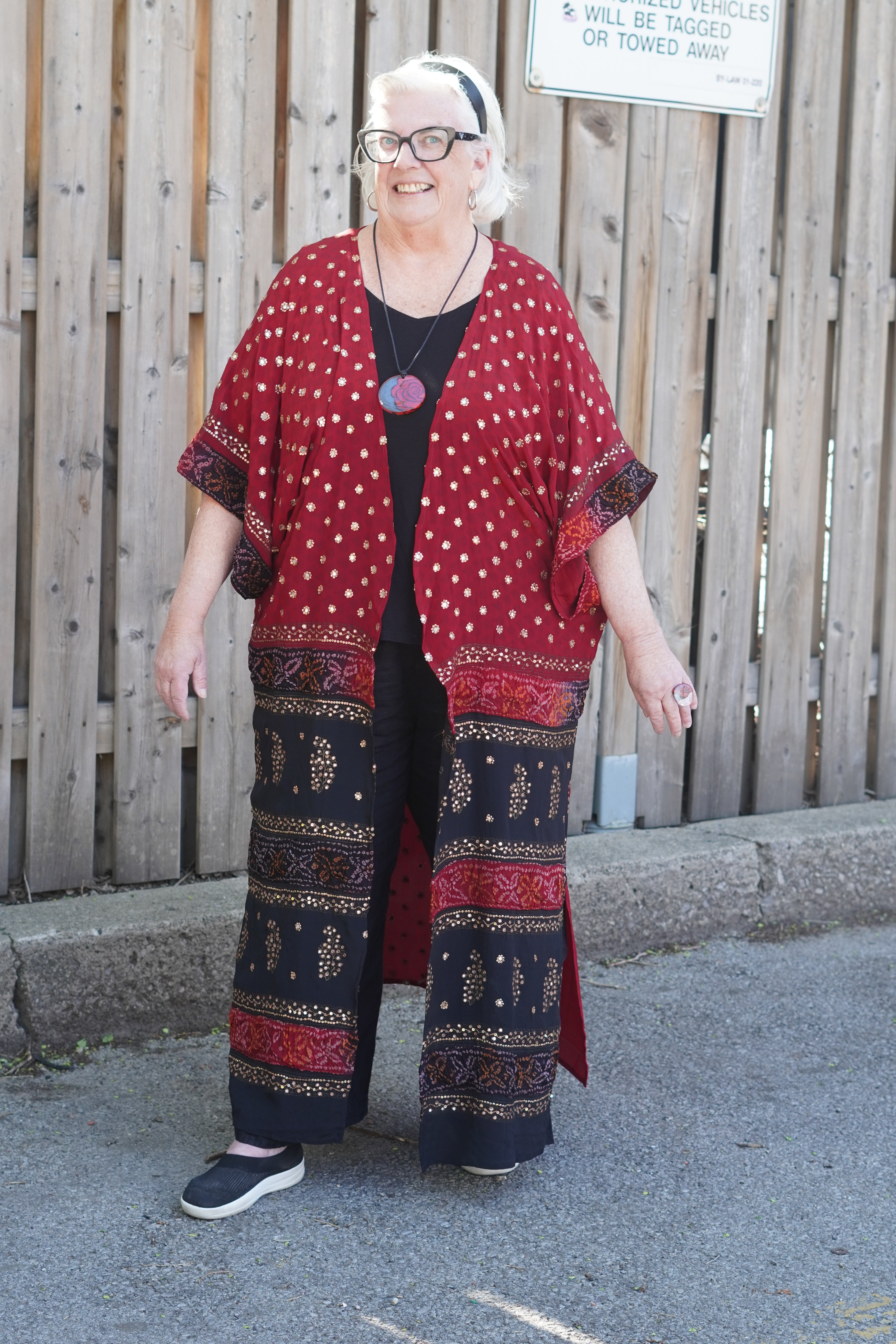 PRC9055 Wabi Sabi Pure Silk Kimono Sleeved Duster with Belt