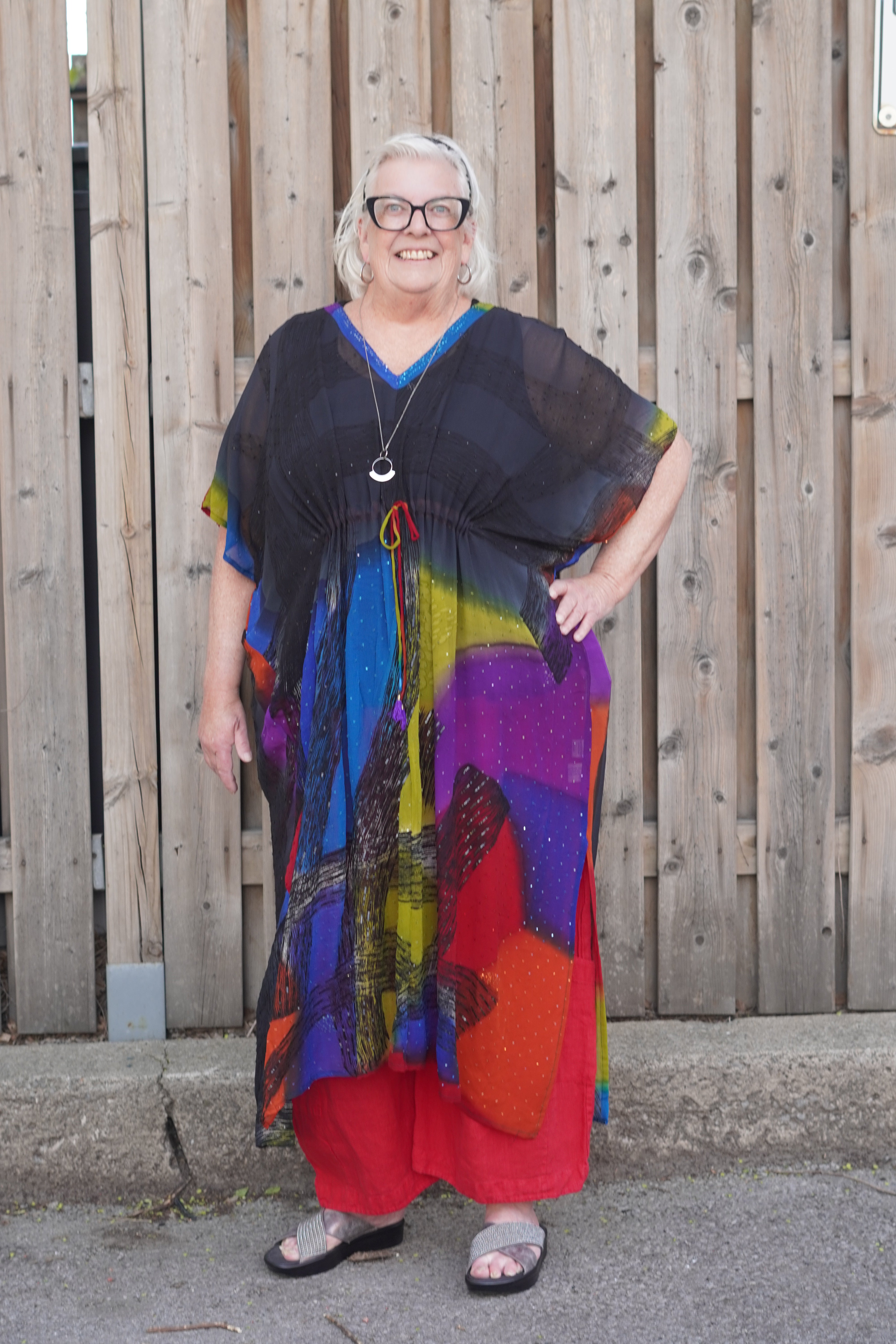 Releases Sunday at 8pm EST PRG8861 Sheer Avatar Pure Silk Maxi Kaftan