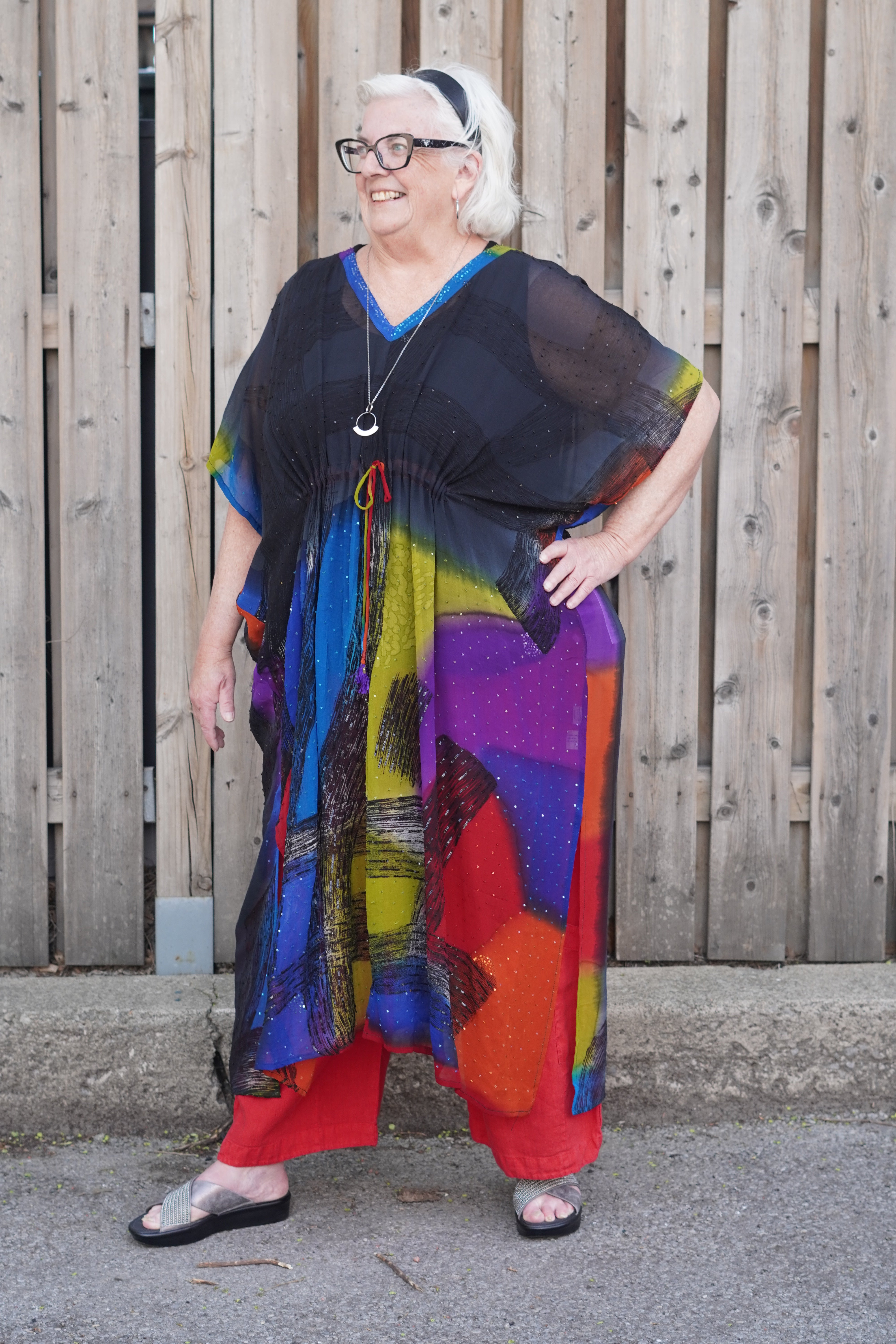 Releases Sunday at 8pm EST PRG8861 Sheer Avatar Pure Silk Maxi Kaftan