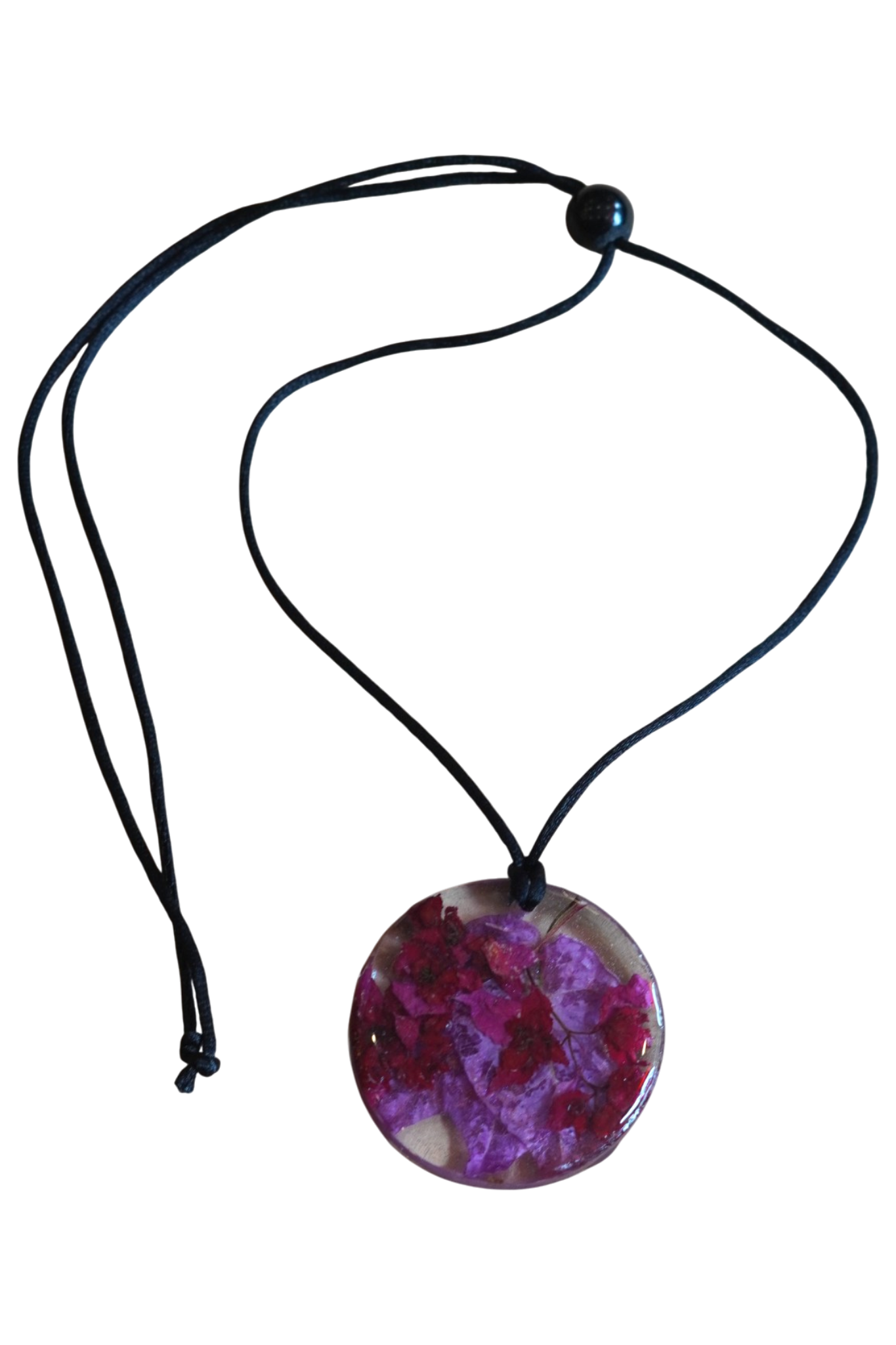 Fuchsia Bougainvillea Flower Pendant