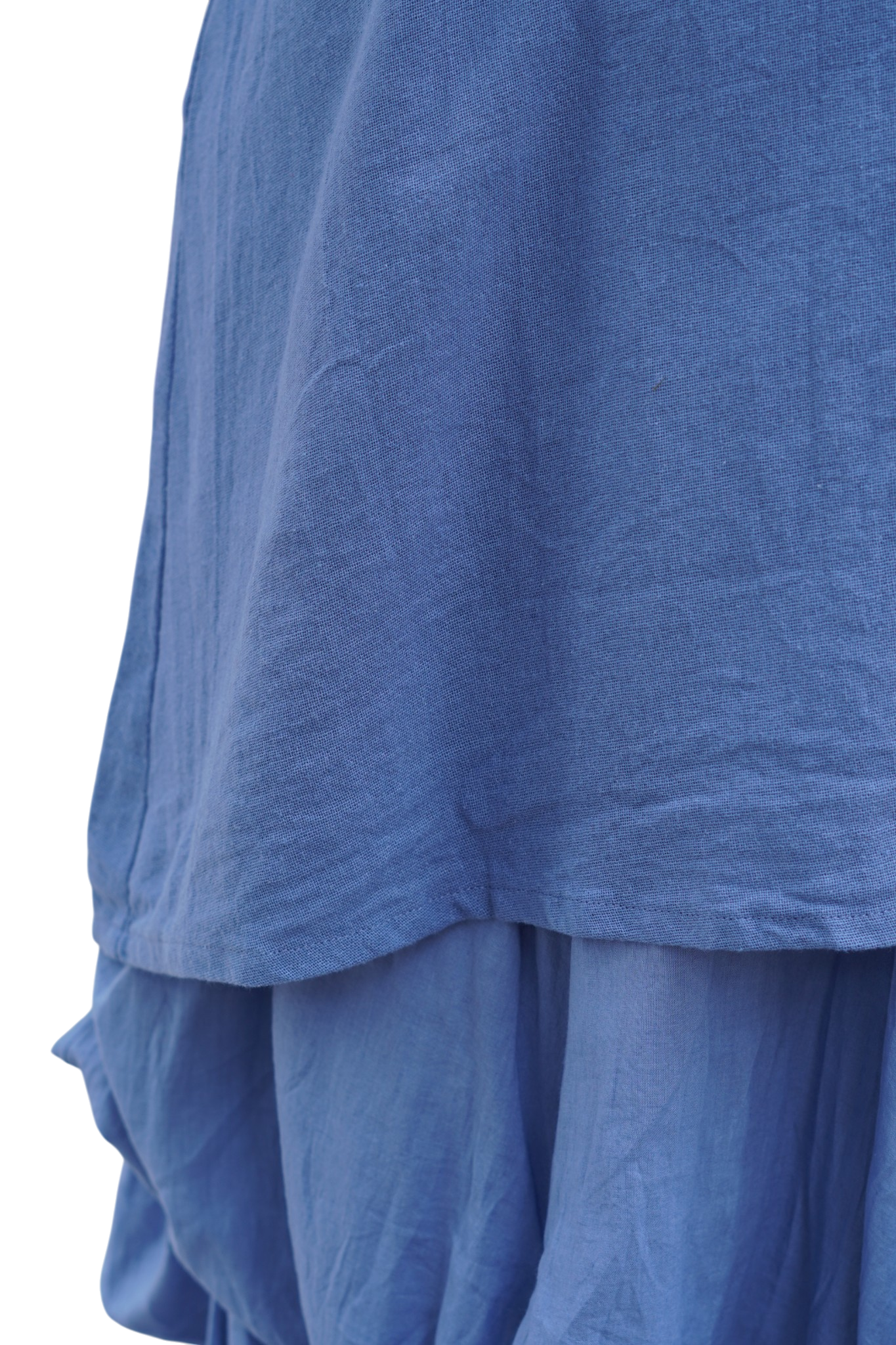 Denim Blue Cotton Swing Tank Top