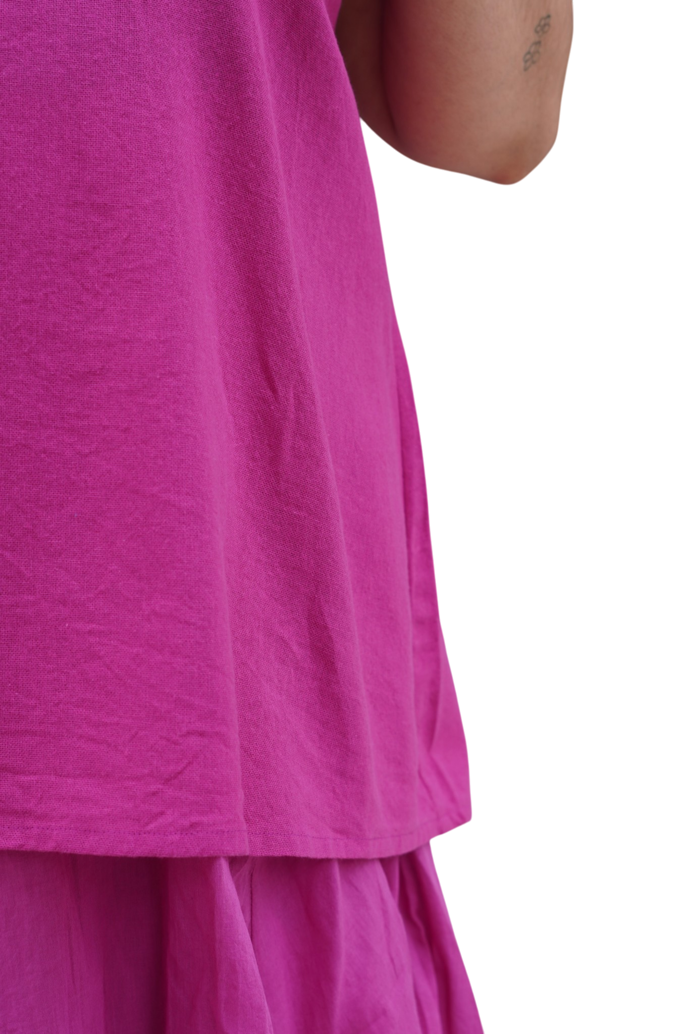 Fuchsia Cotton Swing Tank Top
