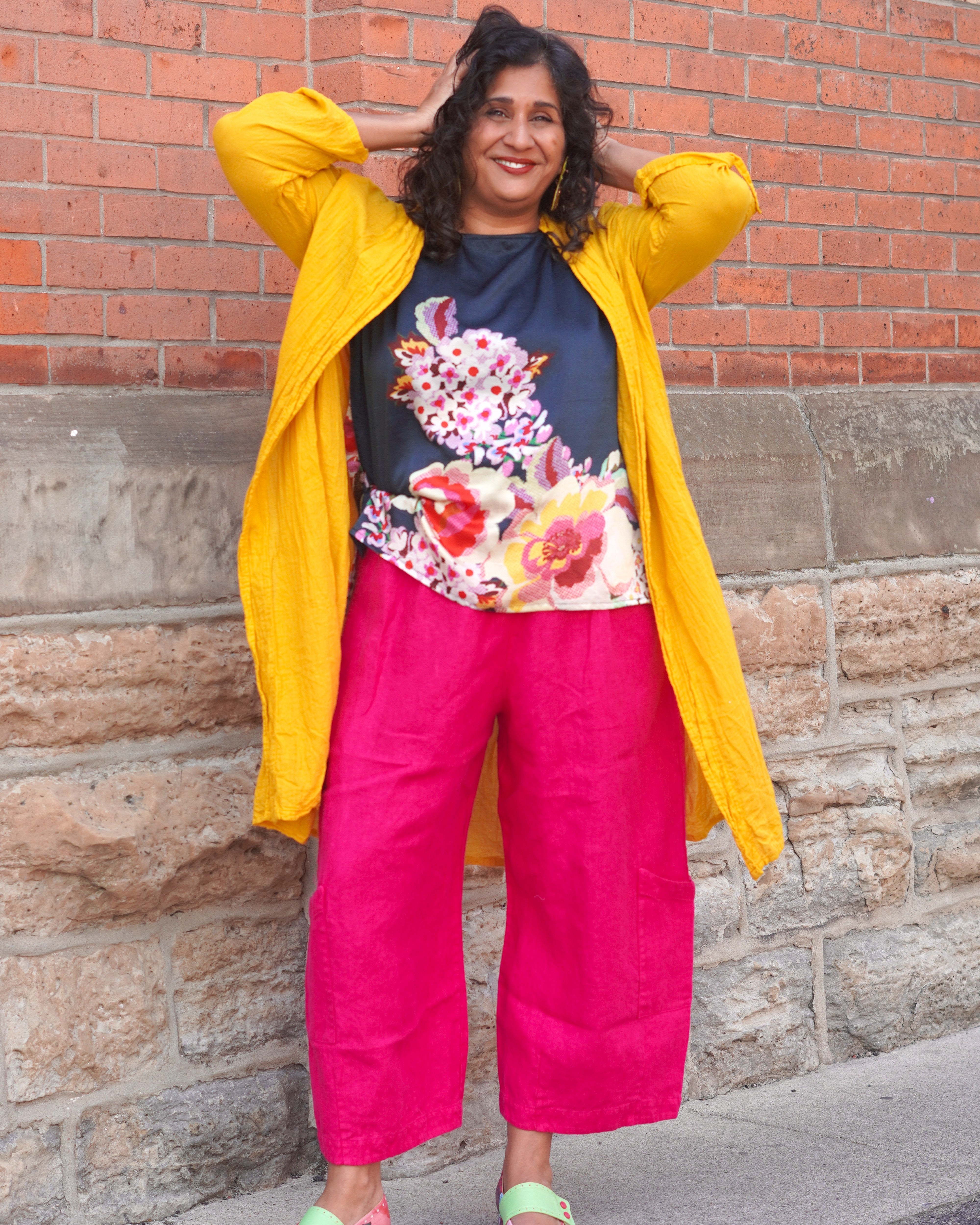 PRE ORDER Mandevilla Fall 2025 Bryn Walker Heavy Linen Casbah Pants