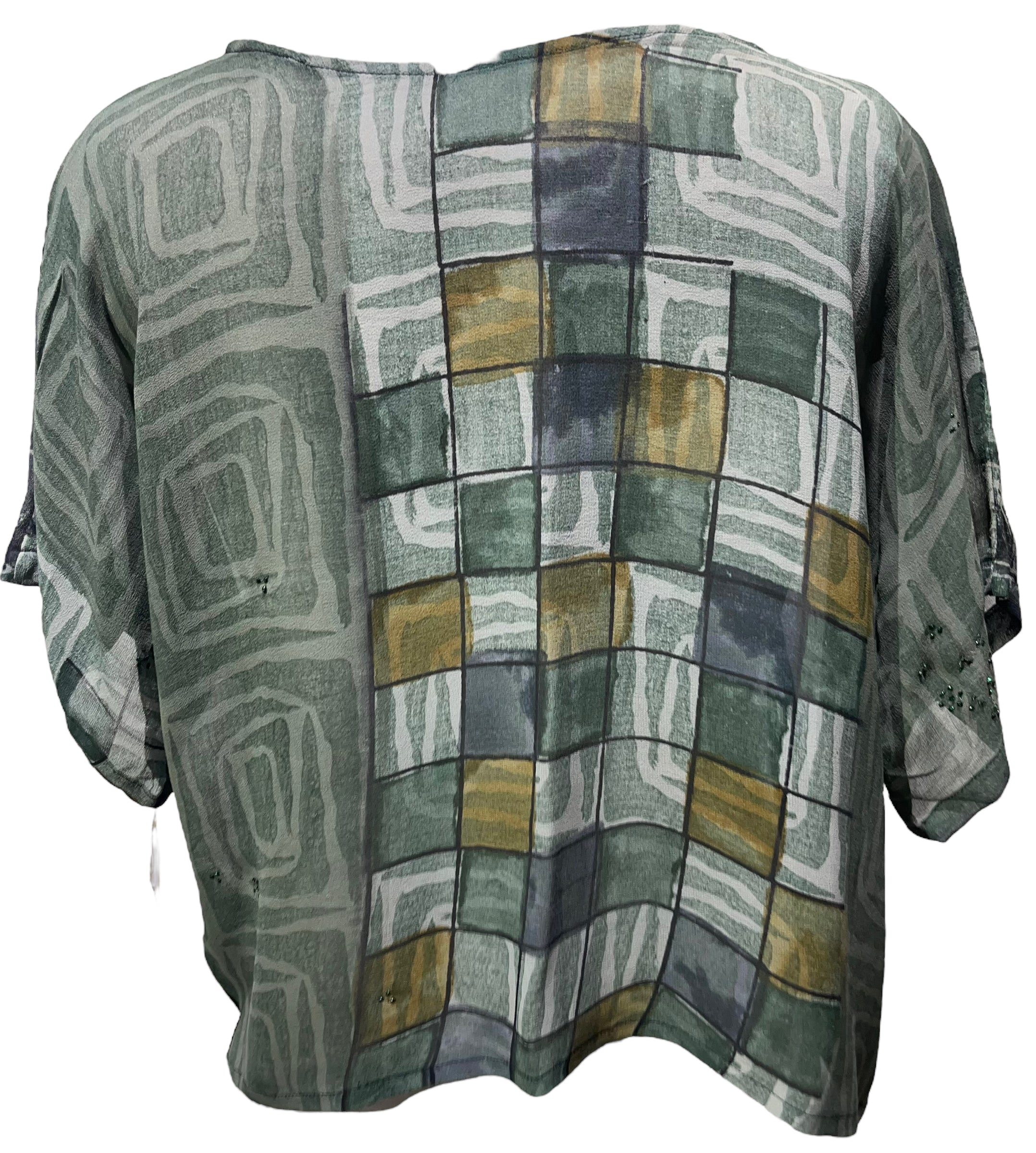 PRC4214 Avatar Pure Silk Boxy Top