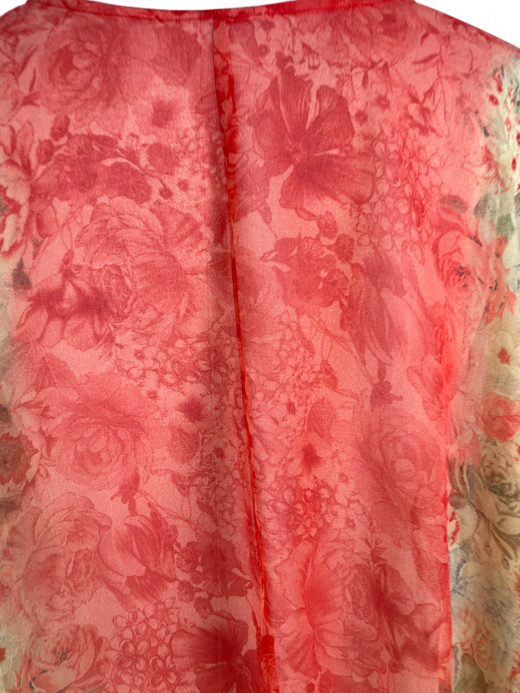 PRG6523 Sheer Avatar Pure Silk Waterfall Top