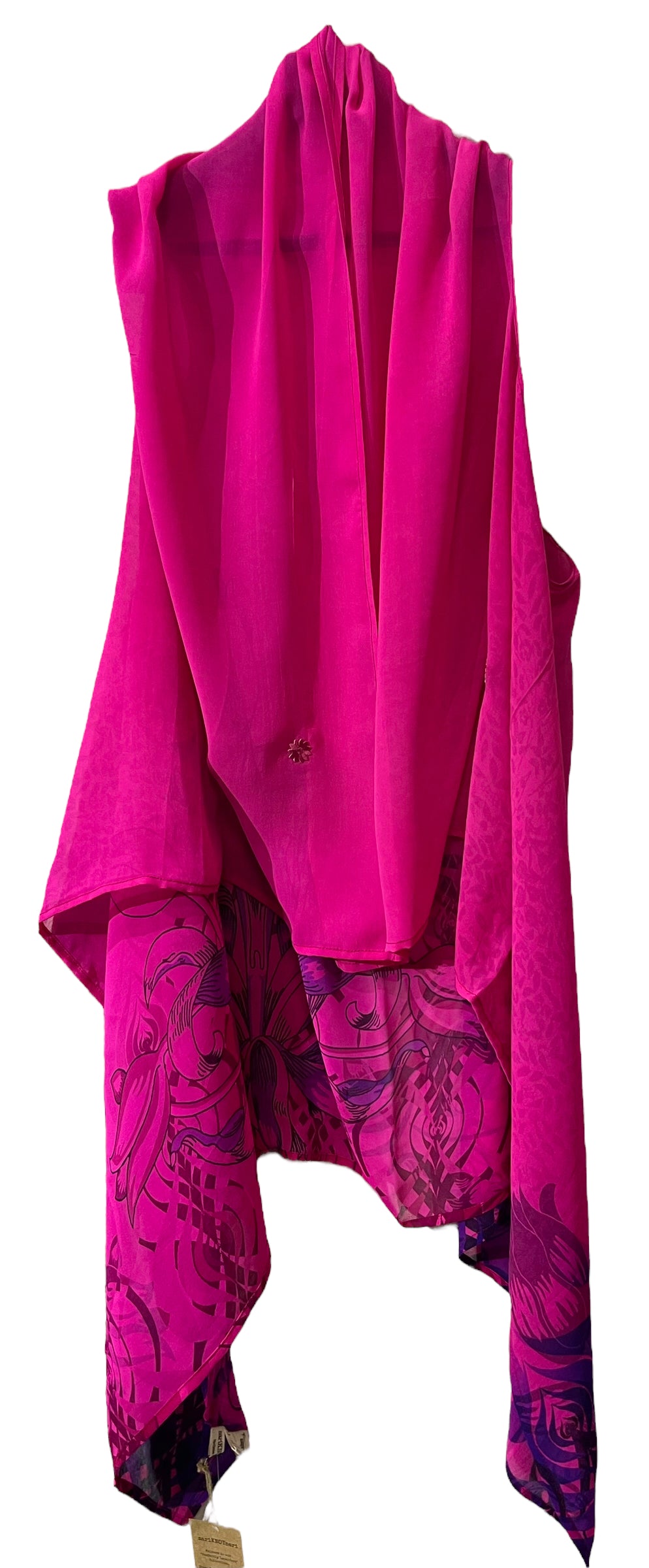 PRG4537 Sheer Wabi Sabi Pure Silk Versatile Vest