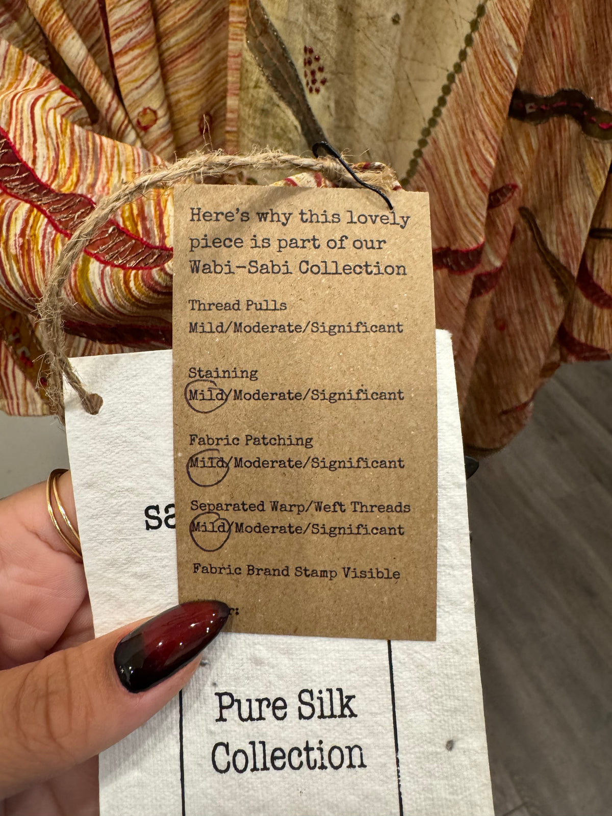 PRC2420 Wabi Sabi Pure Silk Cardigan