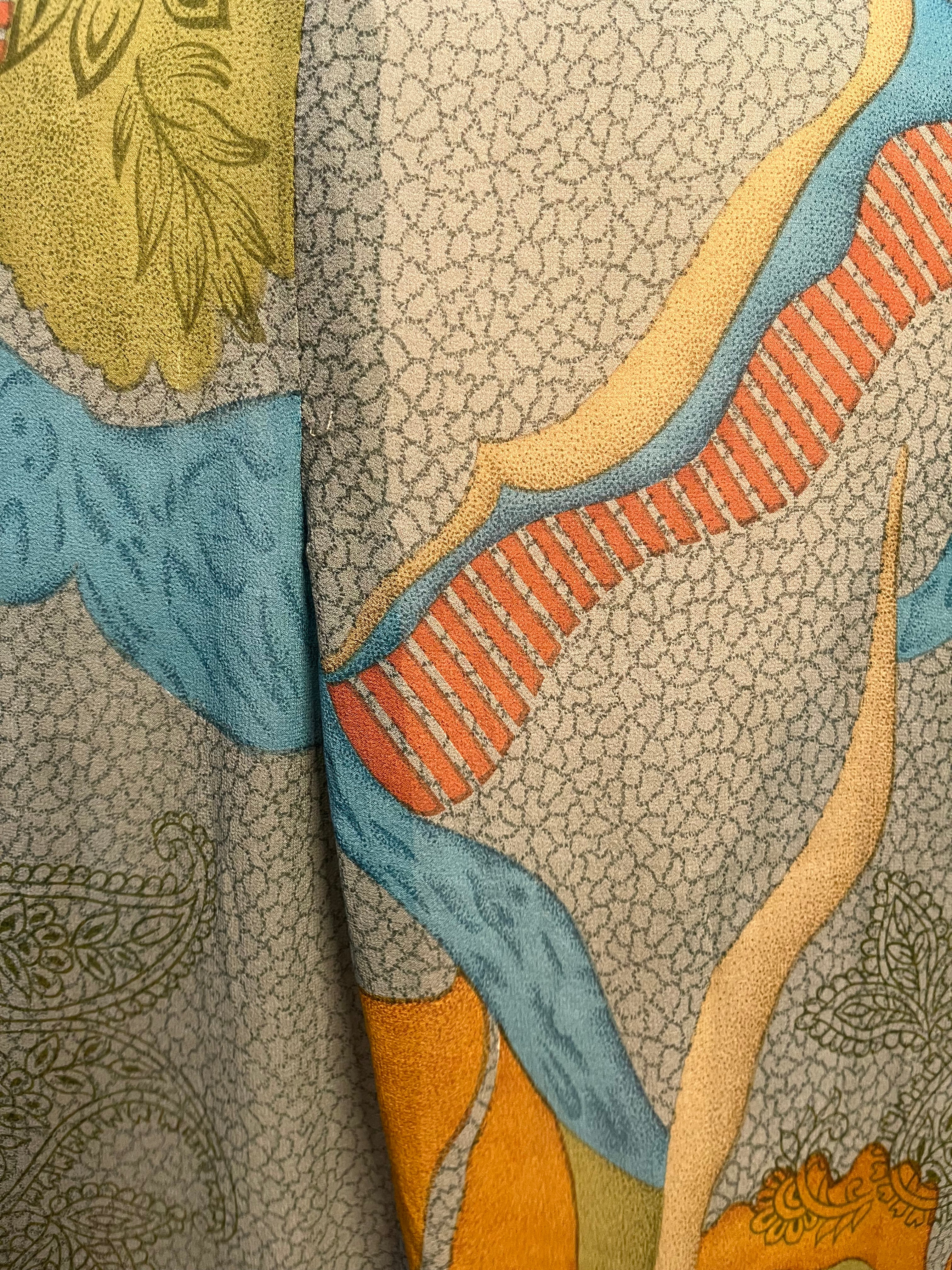 PRG3513 Sheer Avatar Pure Silk Self Pocket Tunic Dress