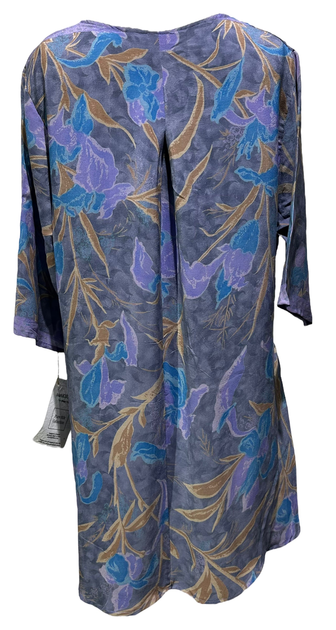 PRC4133 Avatar Pure Silk Self Pocket Tunic Dress