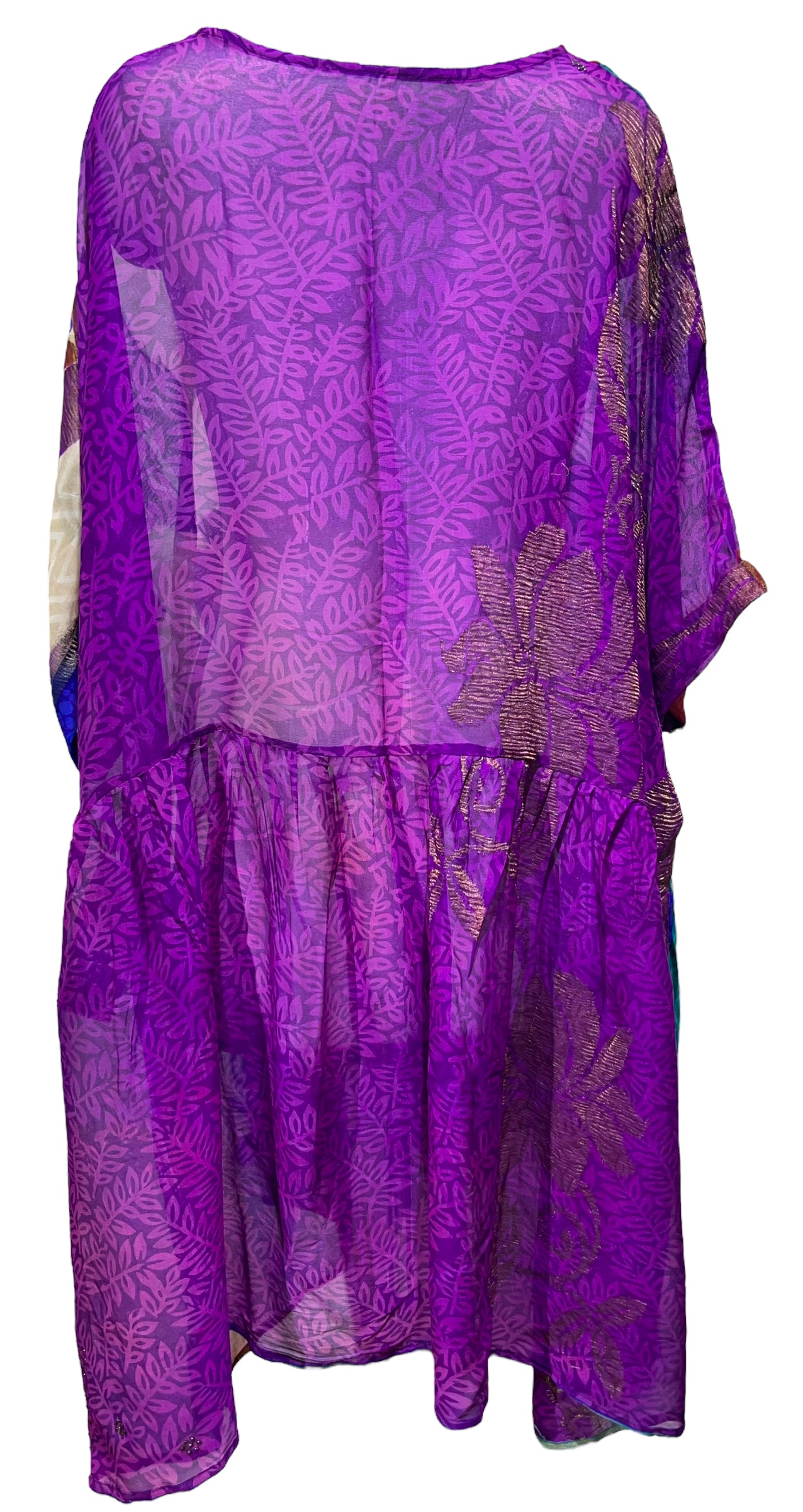 PRG4543 Sheer Avatar Pure Silk Boxy Babydoll Dress