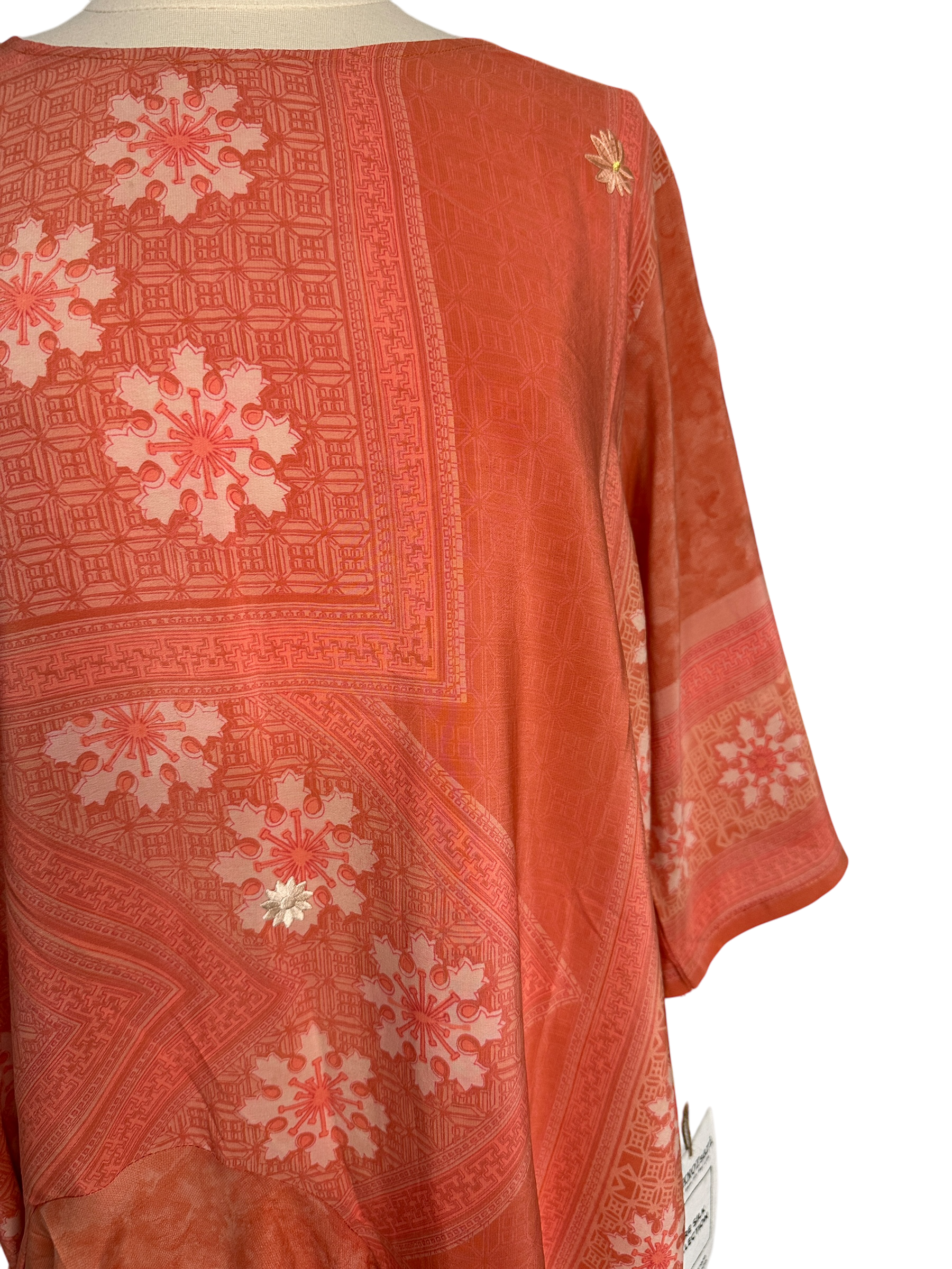 PRC5483 Wabi Sabi Pure Silk Self Pocket Tunic Dress