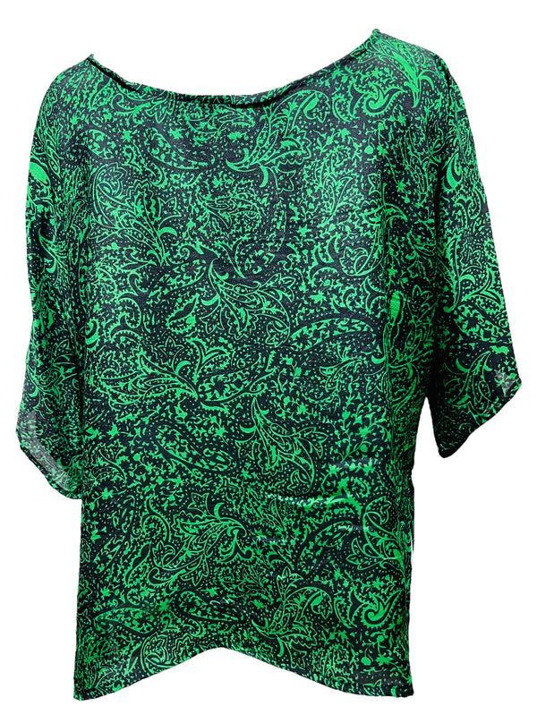PRC3829  Avatar Pure Silk Side Slit Top