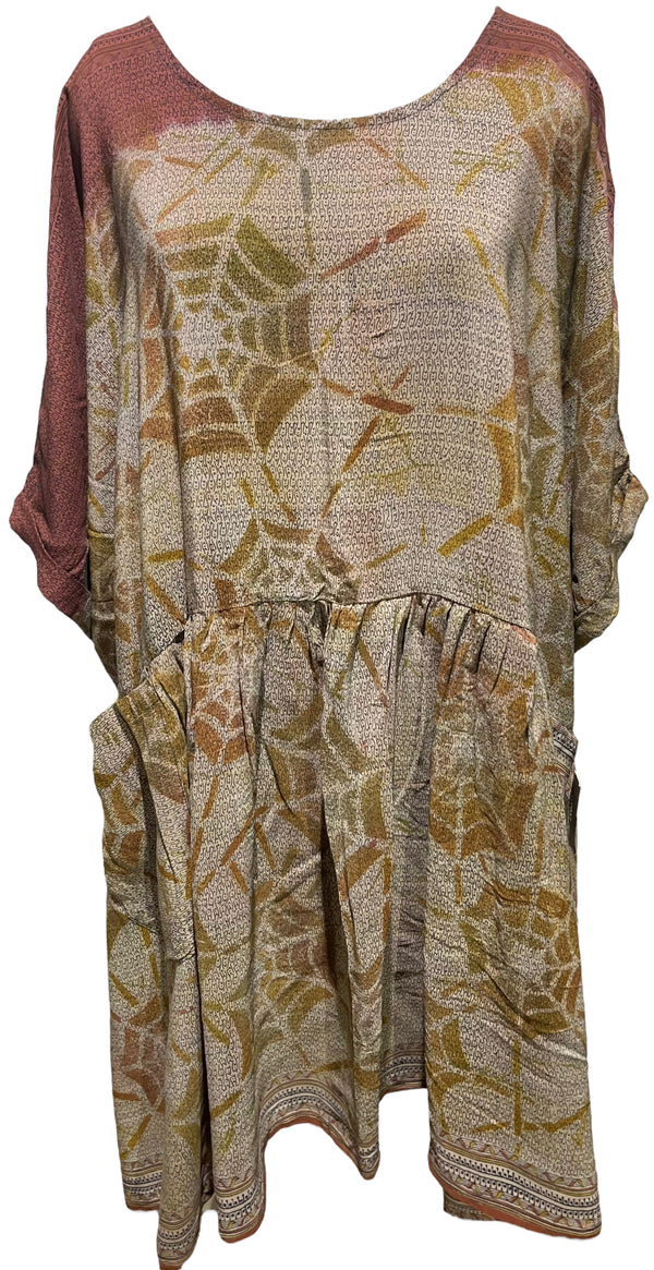 PRC3653 Avatar Pure Silk Boxy Babydoll Dress