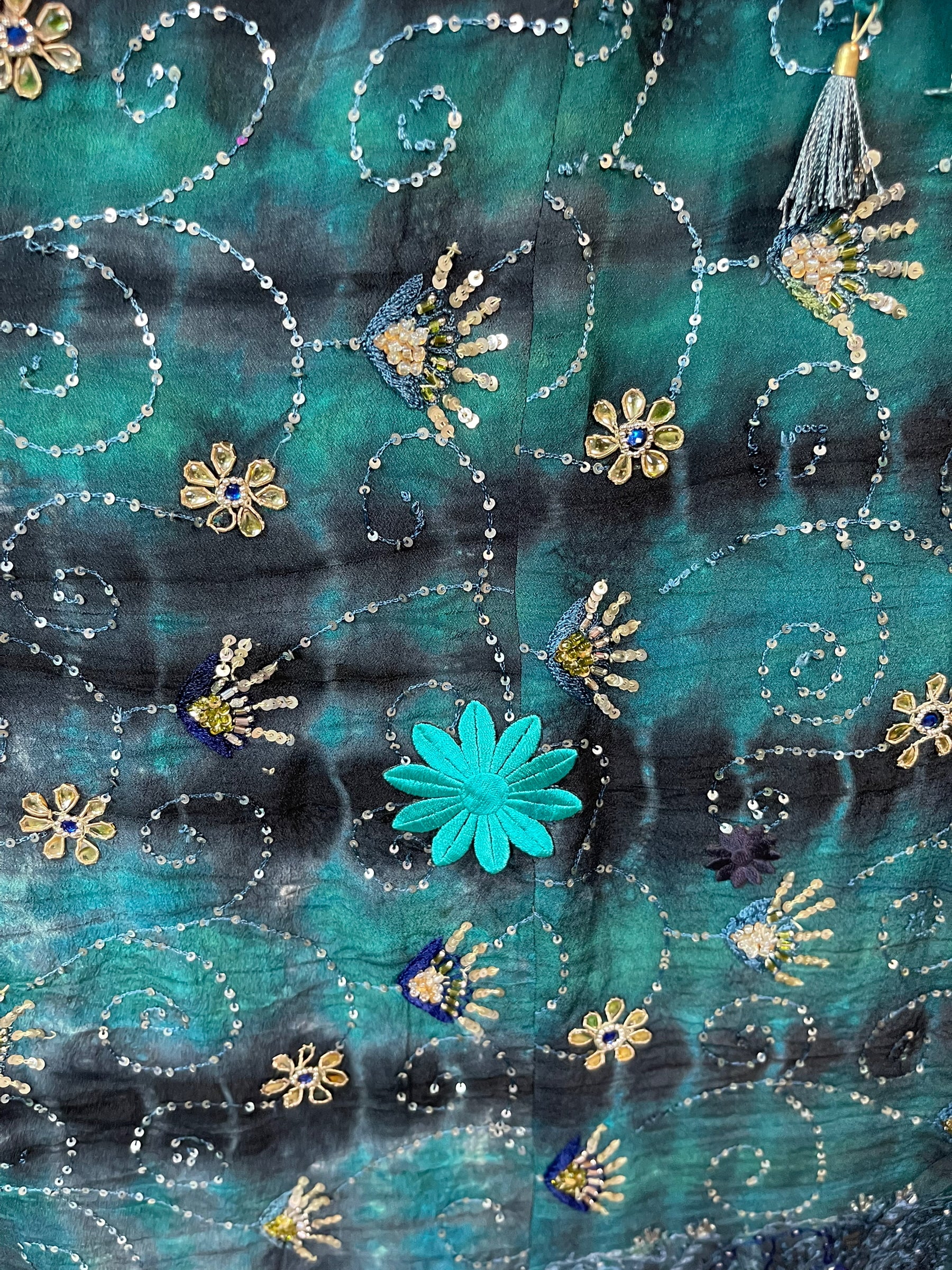 PRC6394 Avatar Pure Silk Maxi Kaftan