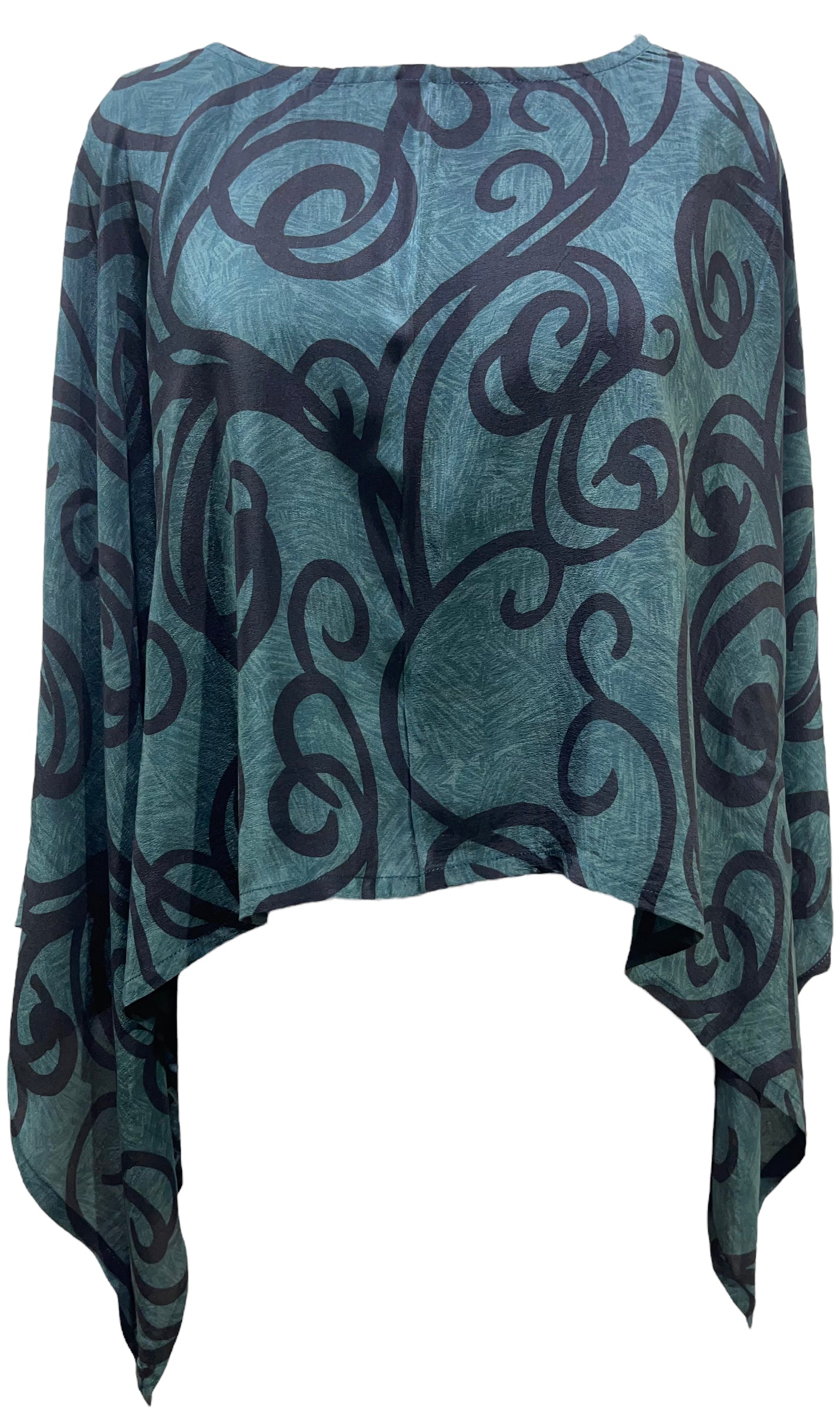 PRC5634 Avatar Pure Silk Capelet Poncho