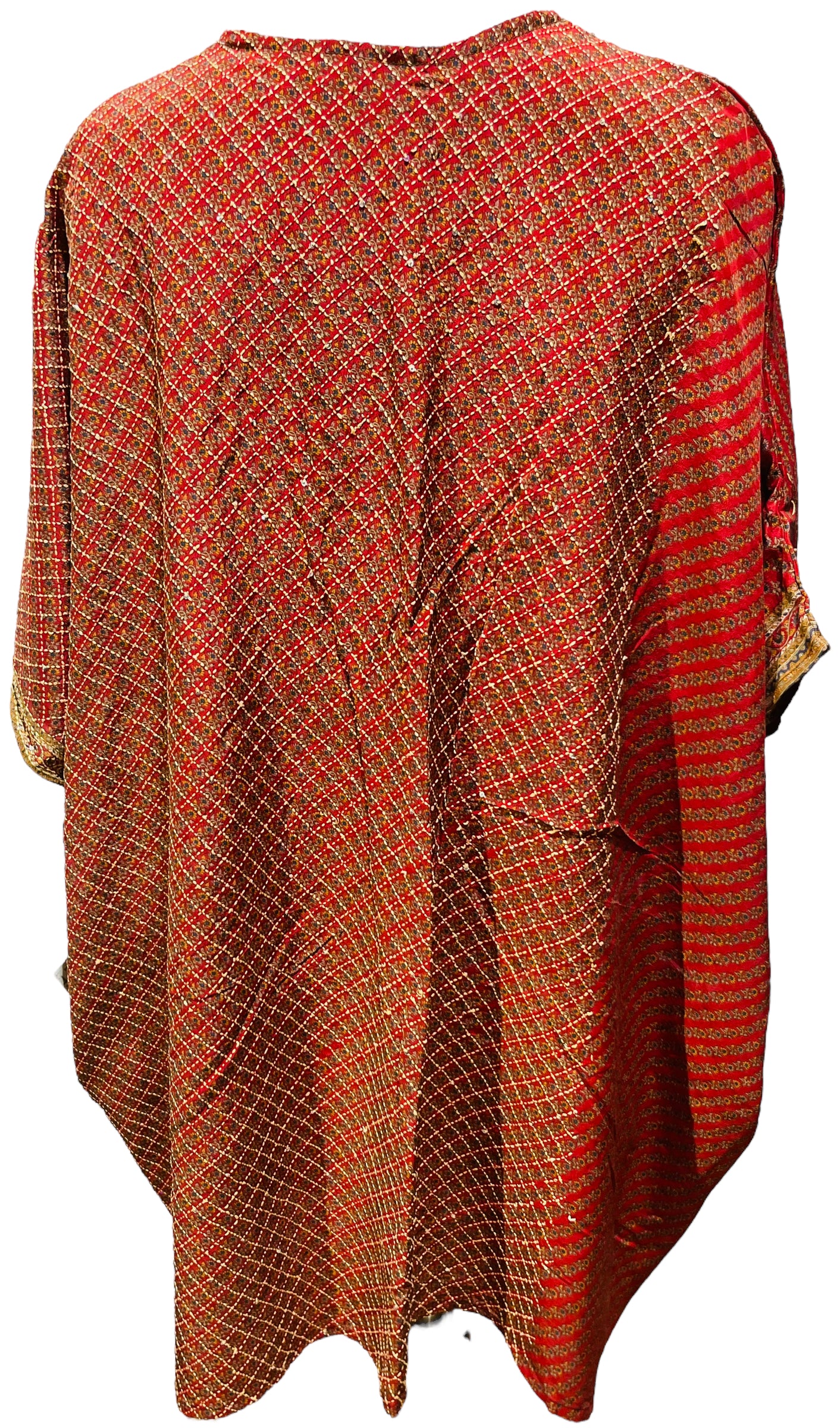 PRC3302 Avatar Pure Silk Short Kaftan Tunic