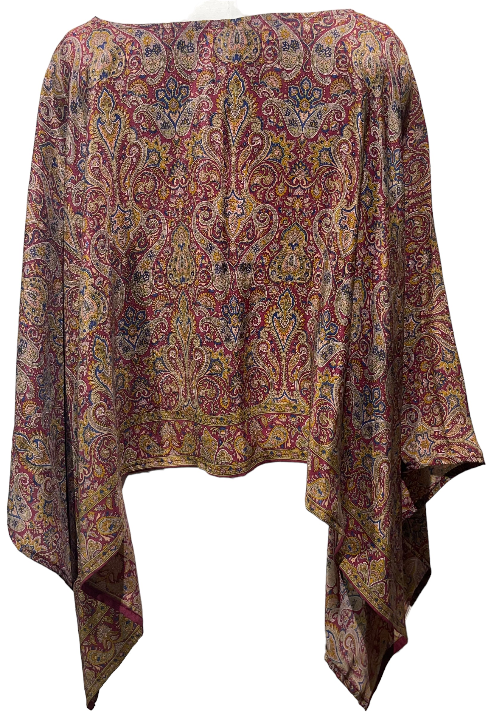 PRC4766 Avatar Pure Silk Capelet Poncho