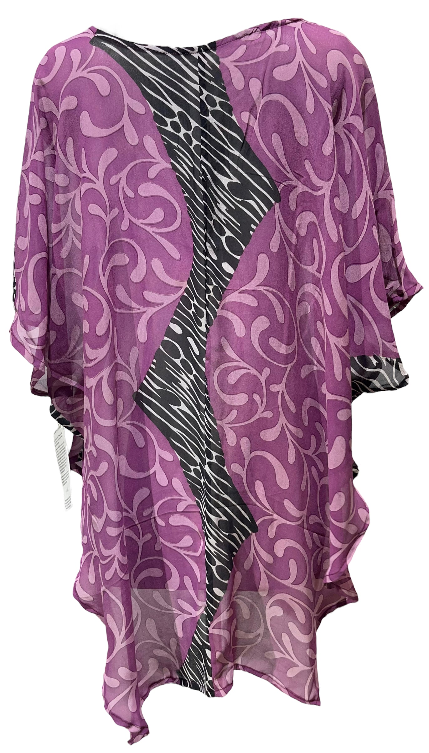 PRG5153 Sheer Wabi Sabi Pure Silk Waterfall Top