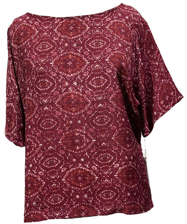 PRC4164 Nirvana Pure Silk Side Slit Top