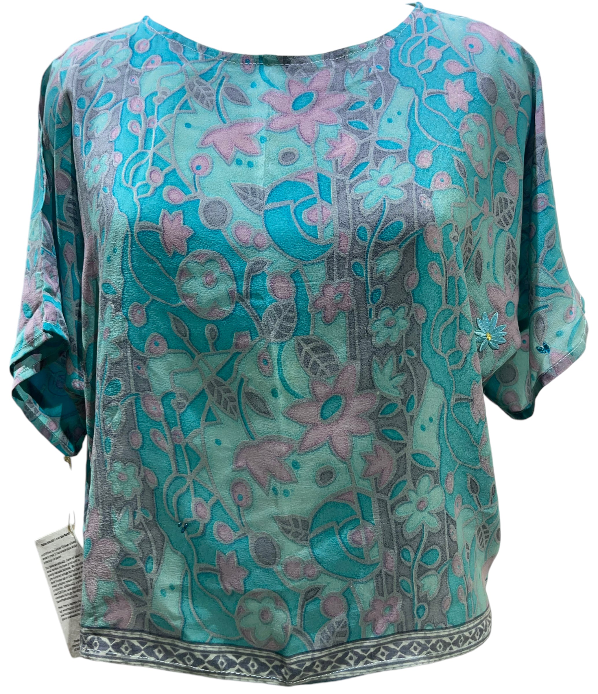 PRC4754 Avatar Pure Silk Boxy Top