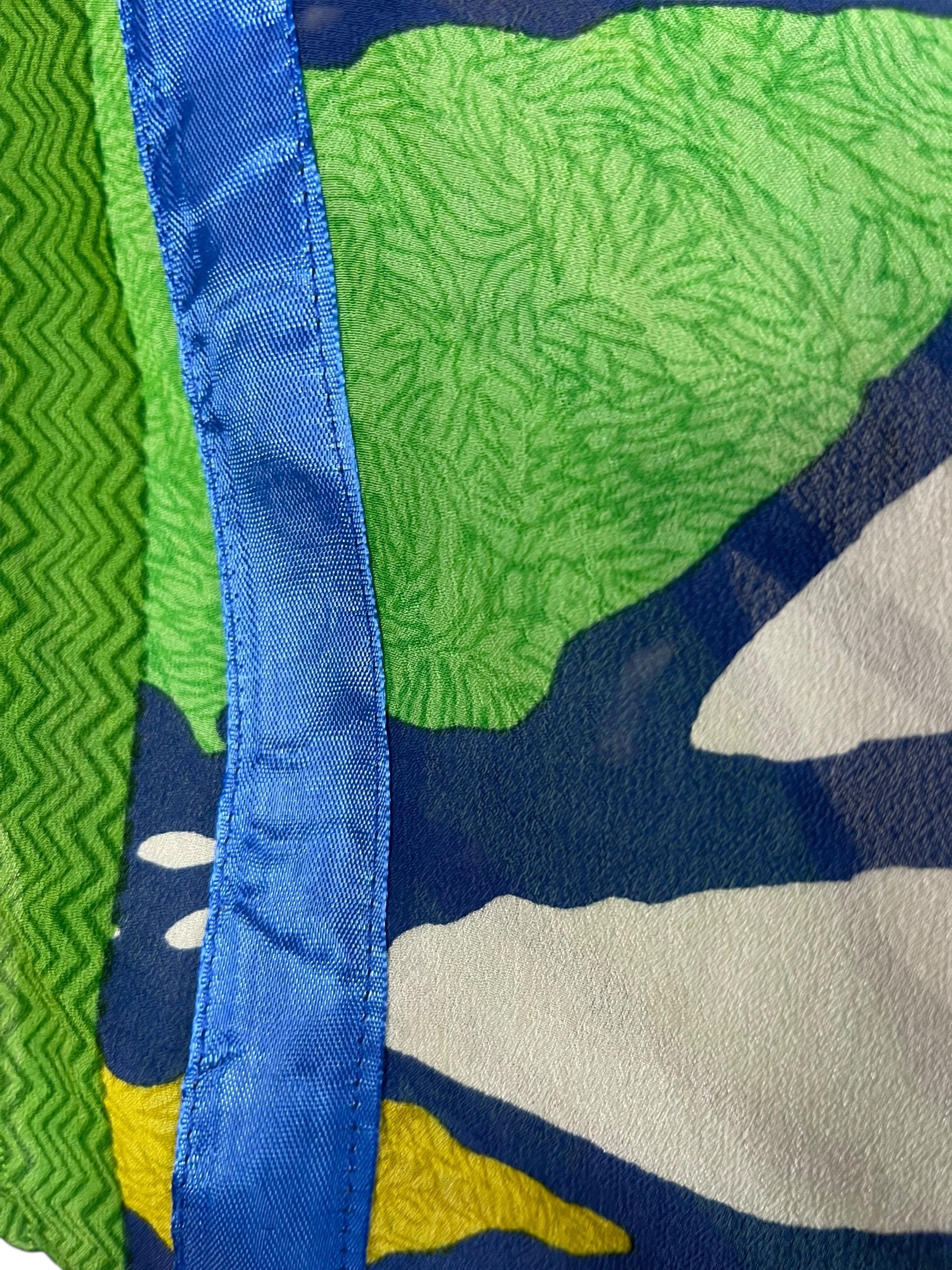 PRG6955 Sheer Avatar Pure Silk Long Tunic with Side Ties