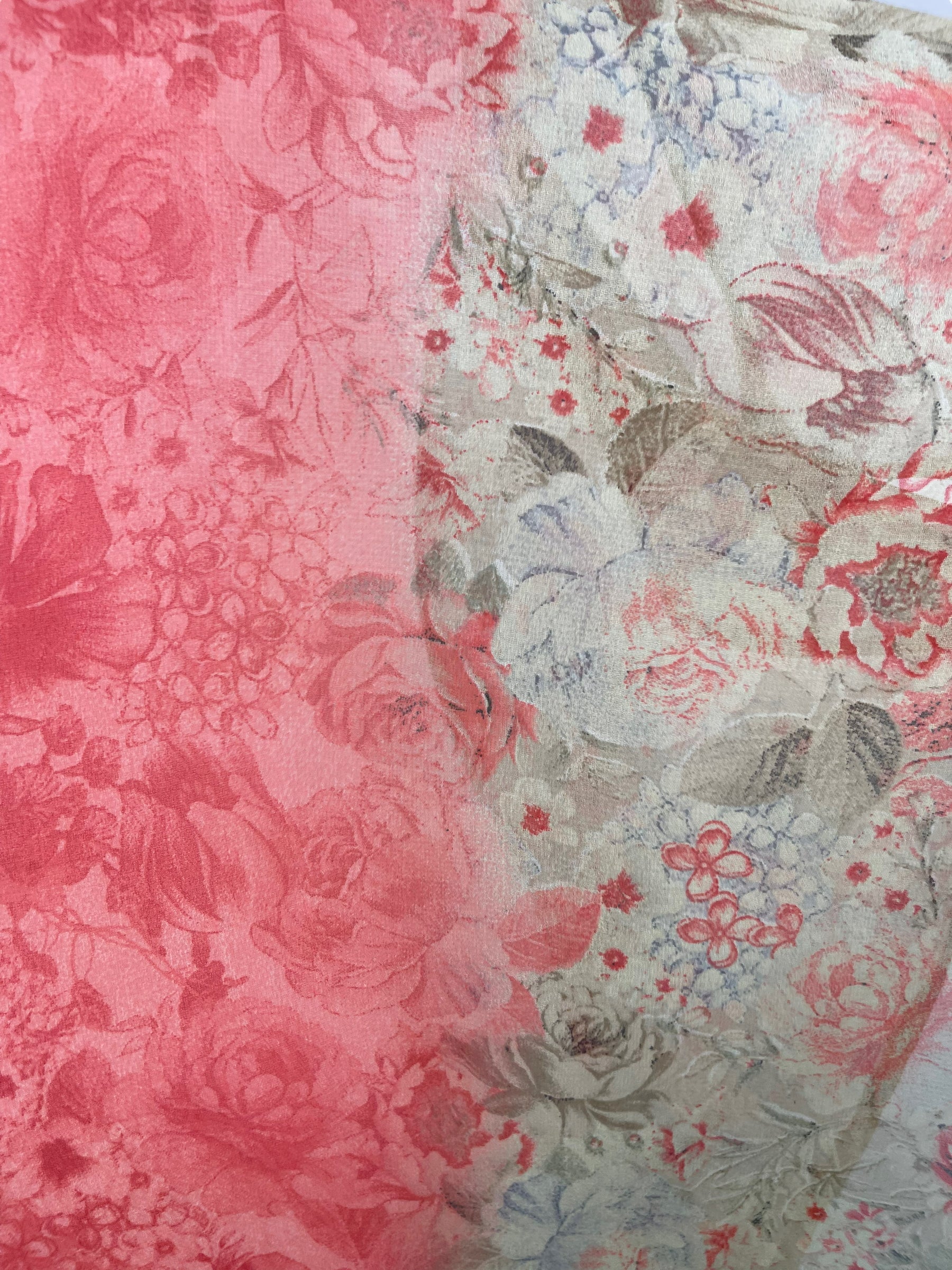 PRG6523 Sheer Avatar Pure Silk Waterfall Top