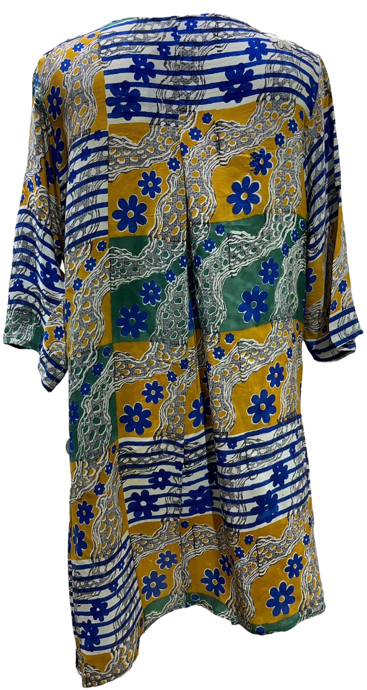 PRC5499 Wabi Sabi Pure Silk Self Pocket Tunic Dress