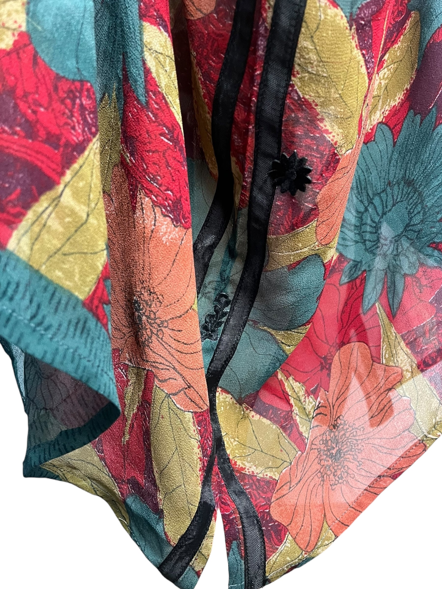 PRG8120 Sheer  Avatar Pure Silk Cardigan by DECEMBER2025 – Handmade ethical Cardigan from sariKNOTsari using upcycled silk. Designed in Canada for travel and slow fashion, loved from Toronto to LA to Sydney.