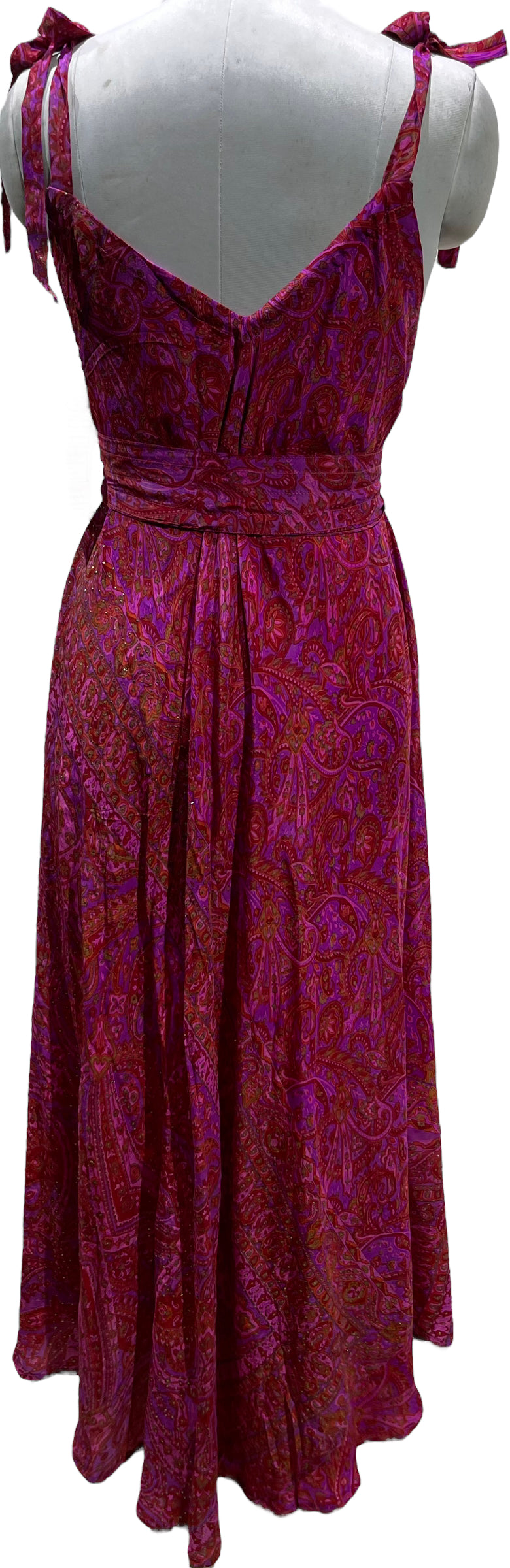 PRC5463 Nirvana Pure Silk Maxi Dress with Belt