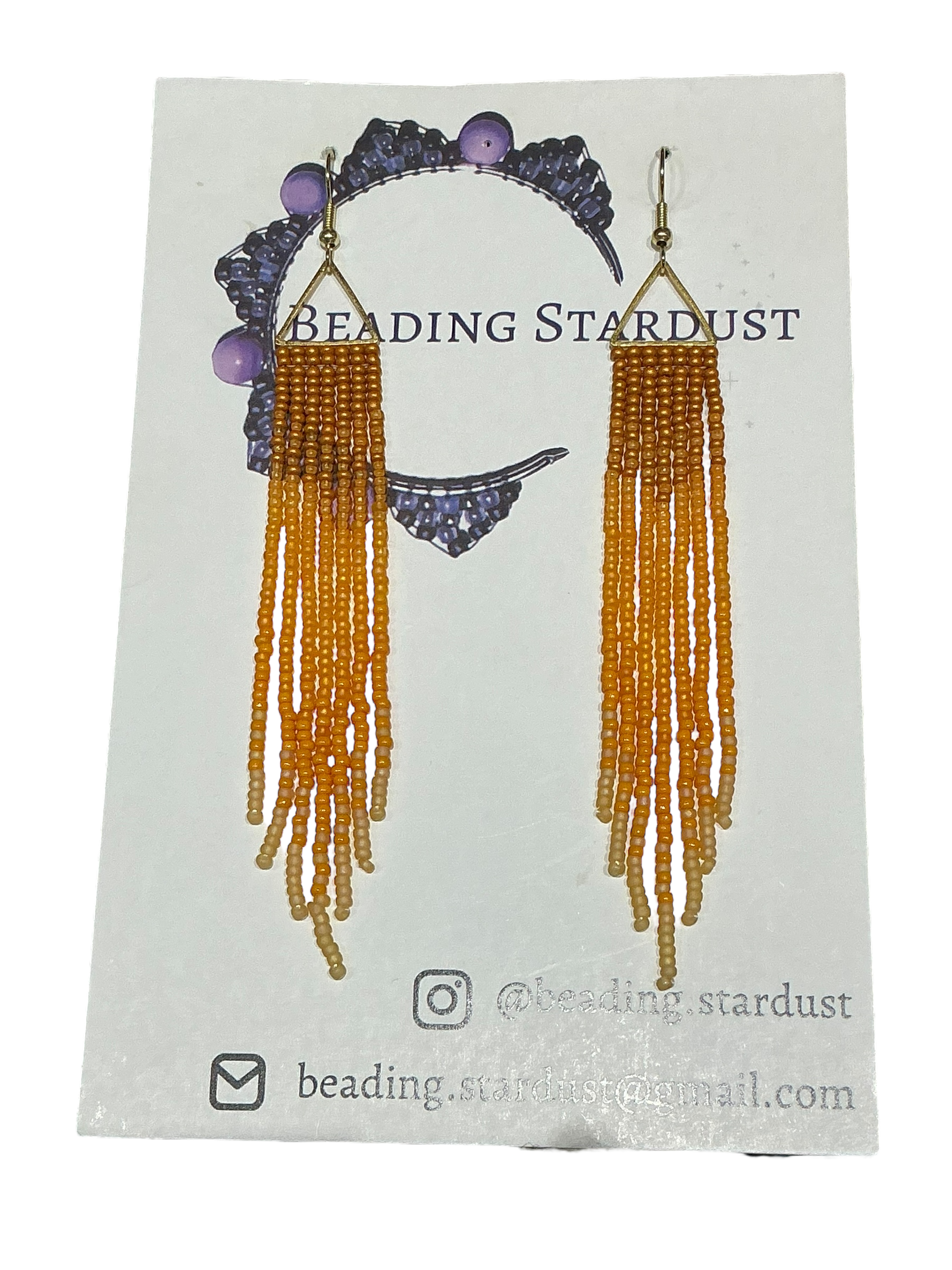 Marigold Mini Triangle Fringe Earrings