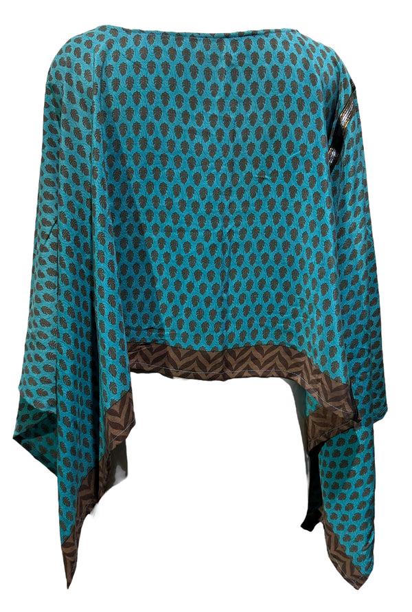 PRC4163 Avatar Pure Silk Capelet Poncho