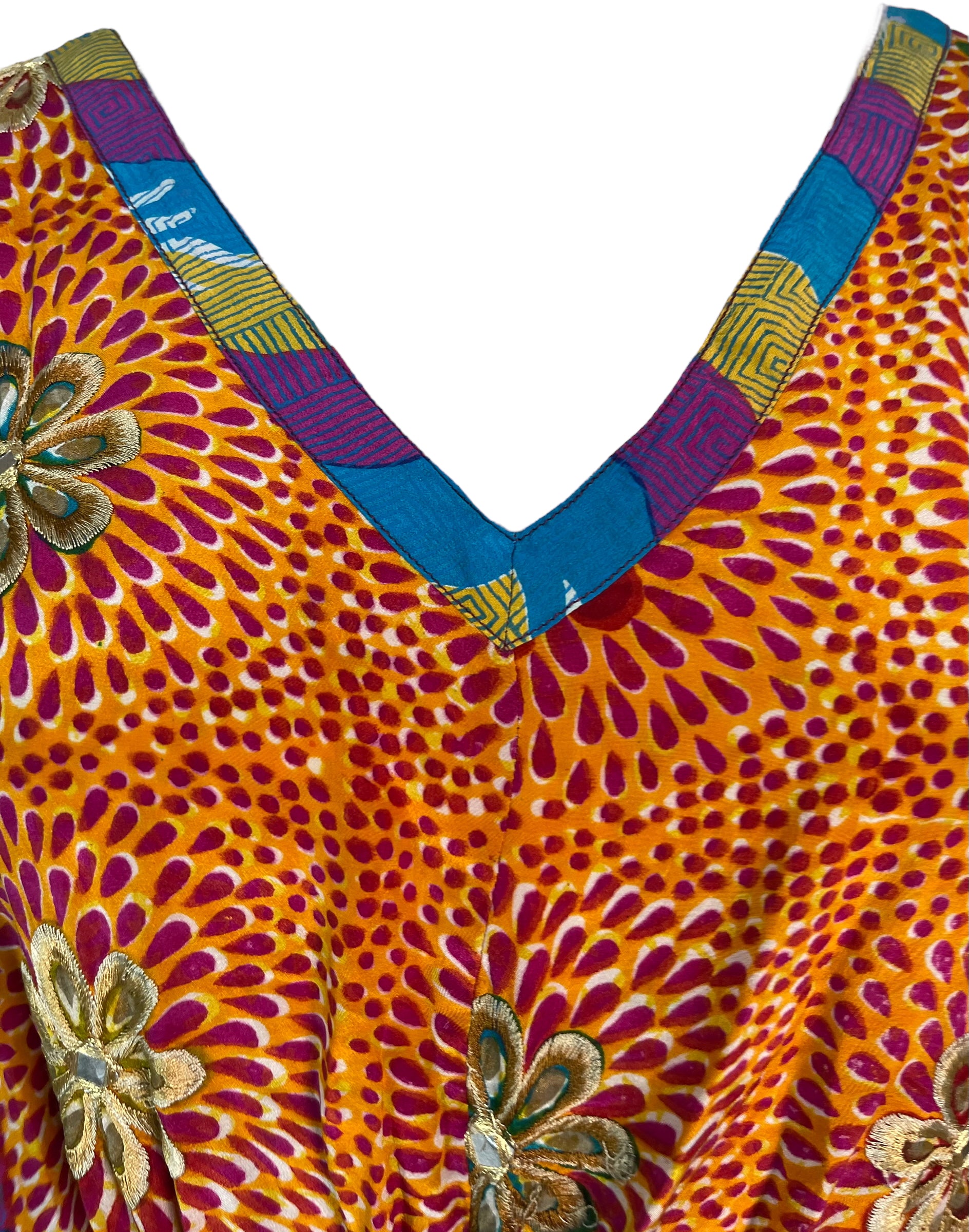 REVOLUTIONHER PRC6415 Avatar Pure Silk Maxi Kaftan