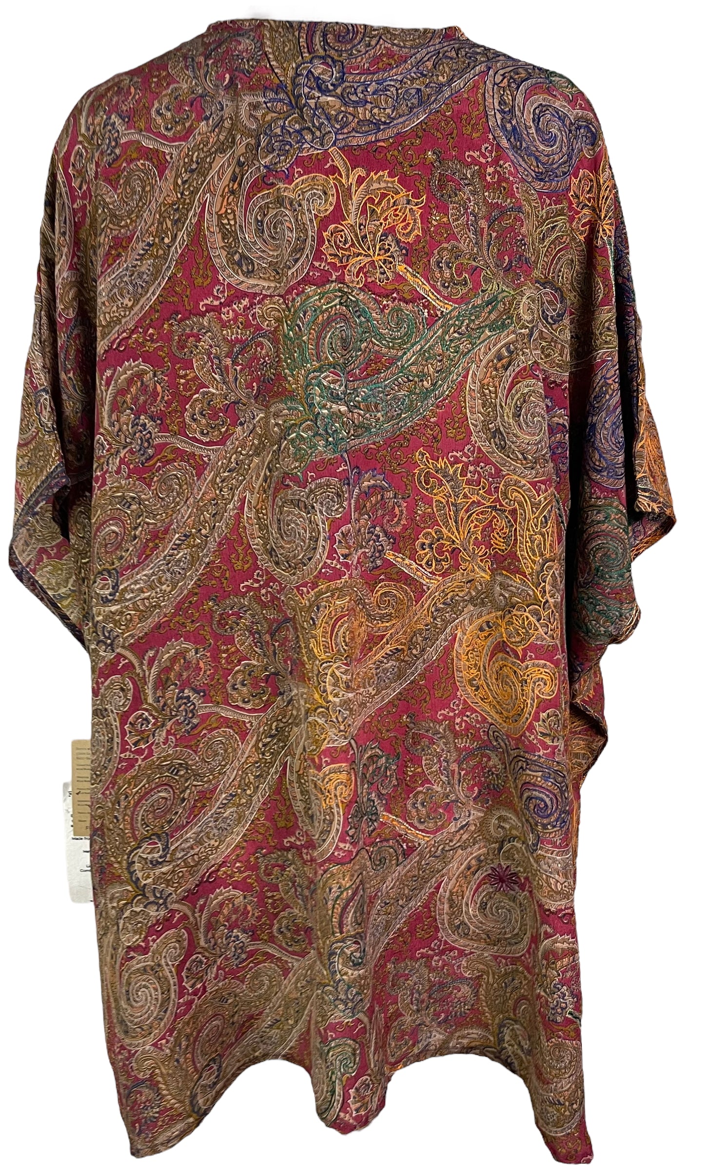 PRC6112 Avatar Pure Silk Short Kaftan Tunic without Slits
